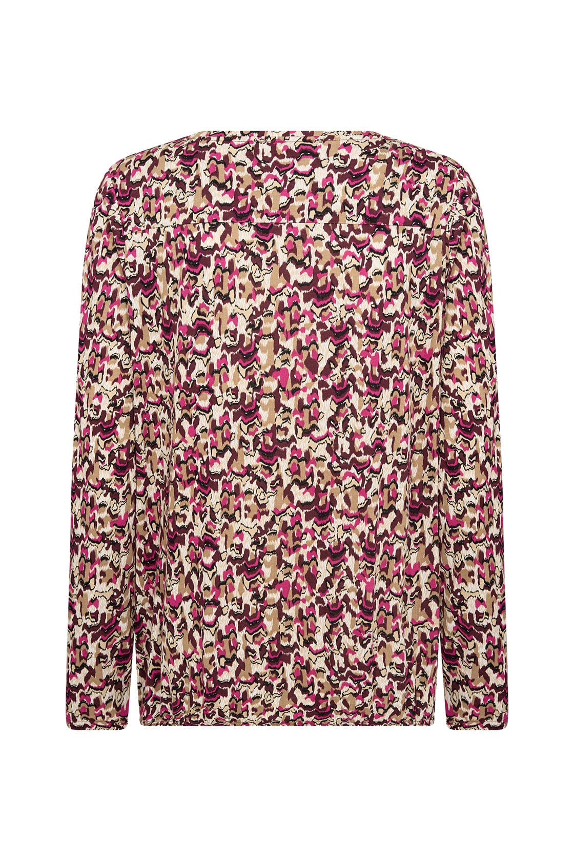 Felicity Printed Jersey Top - Fuchsia Combi - Image 5