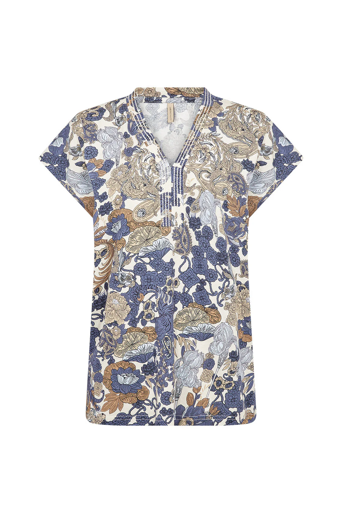 Felicity Printed T-Shirt - Navy Combi