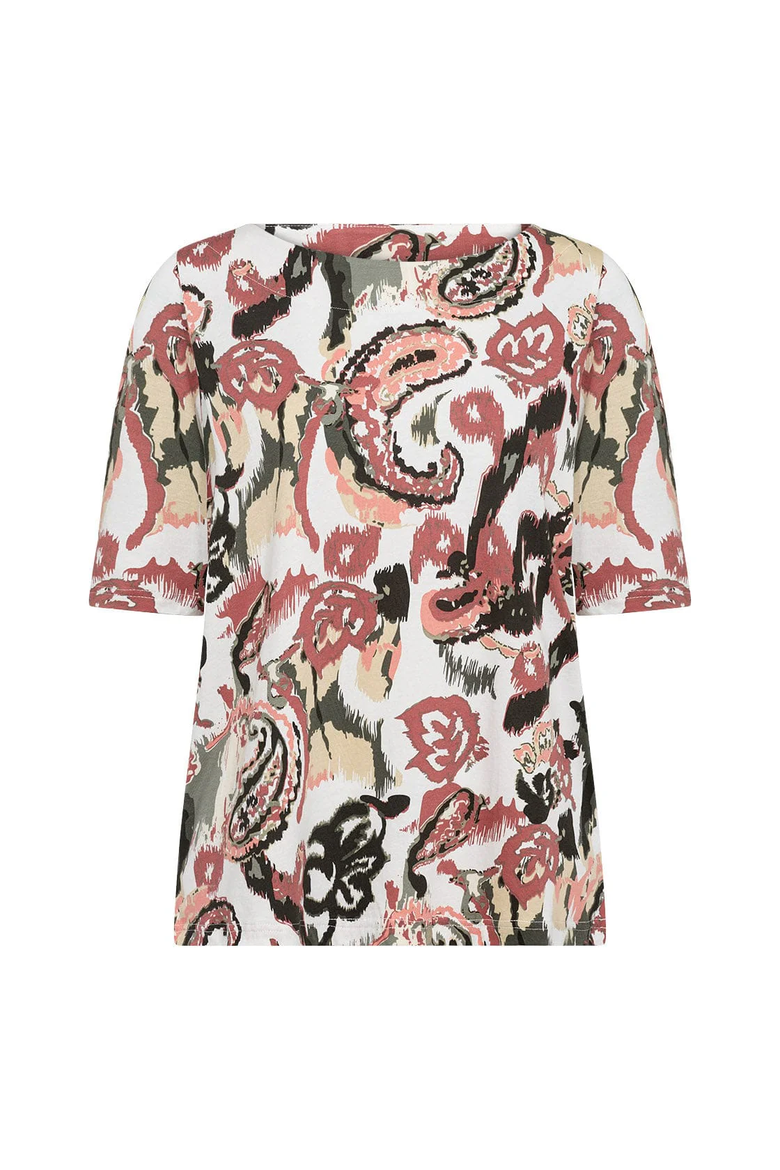 Felicity Printed T-Shirt - Peach Pink Combi