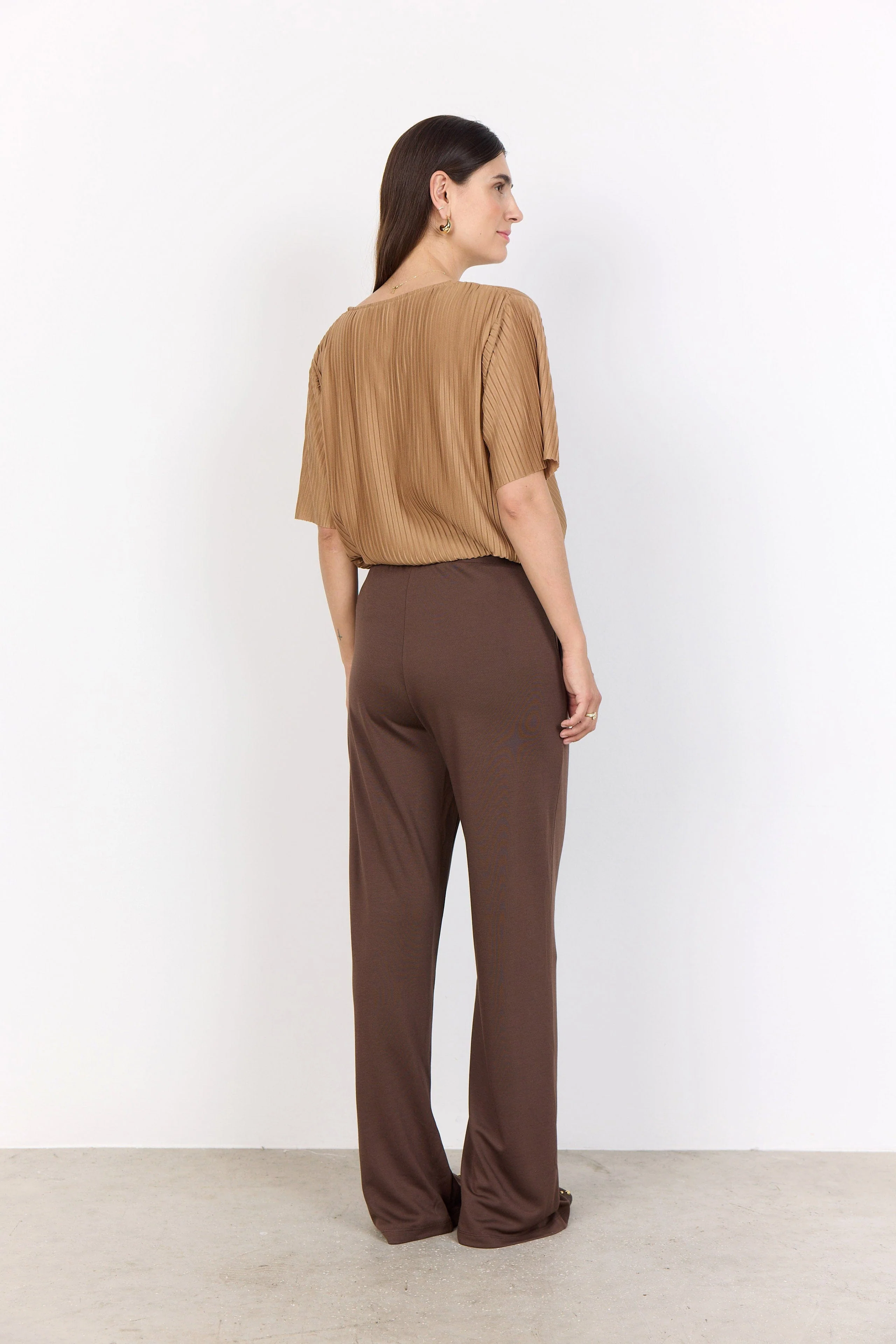 Felucca Modal Jersey Top - Hot Fudge - Image 9