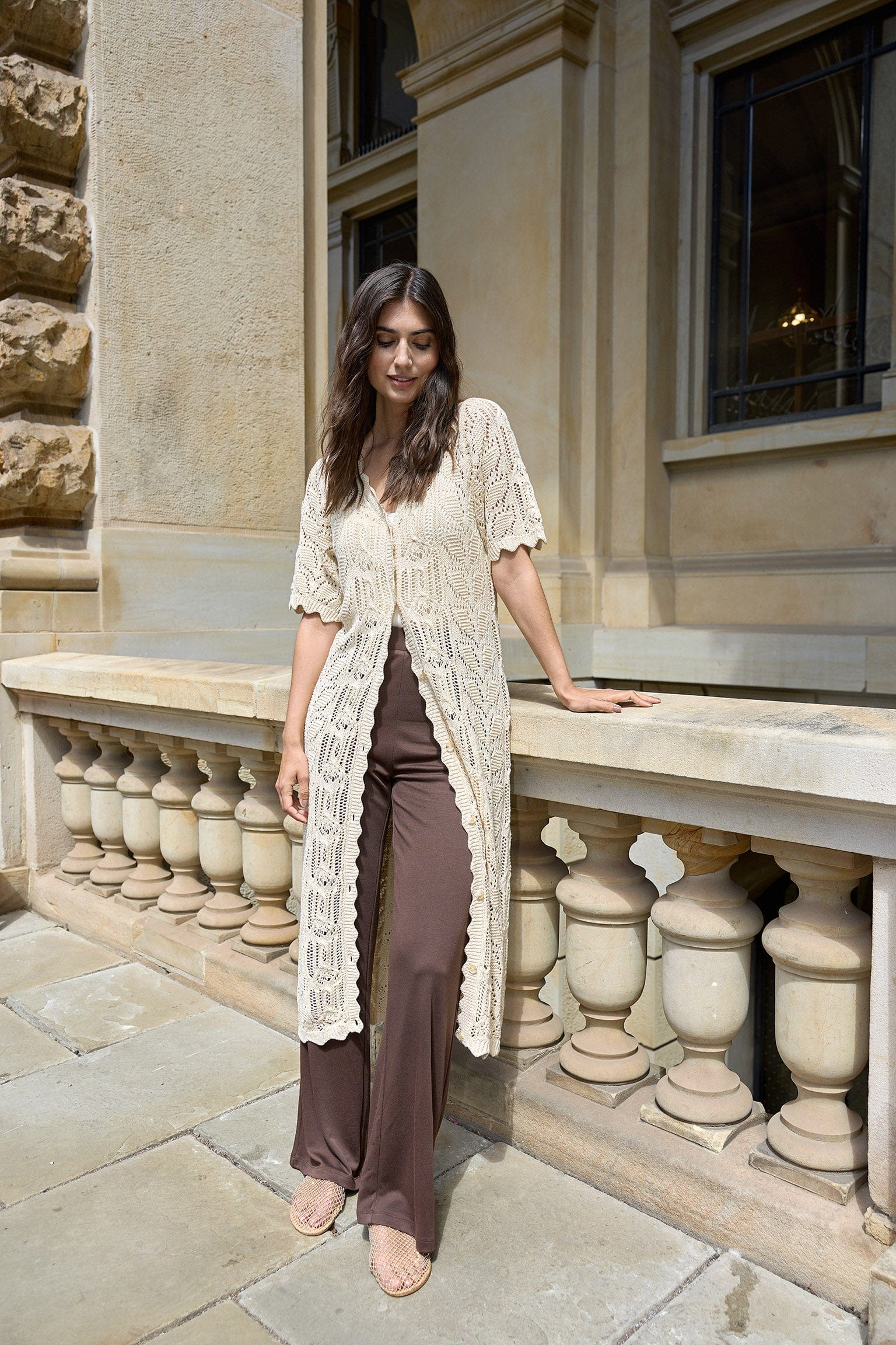 Felucca Modal Jersey Trousers - Hot Fudge - Image 2
