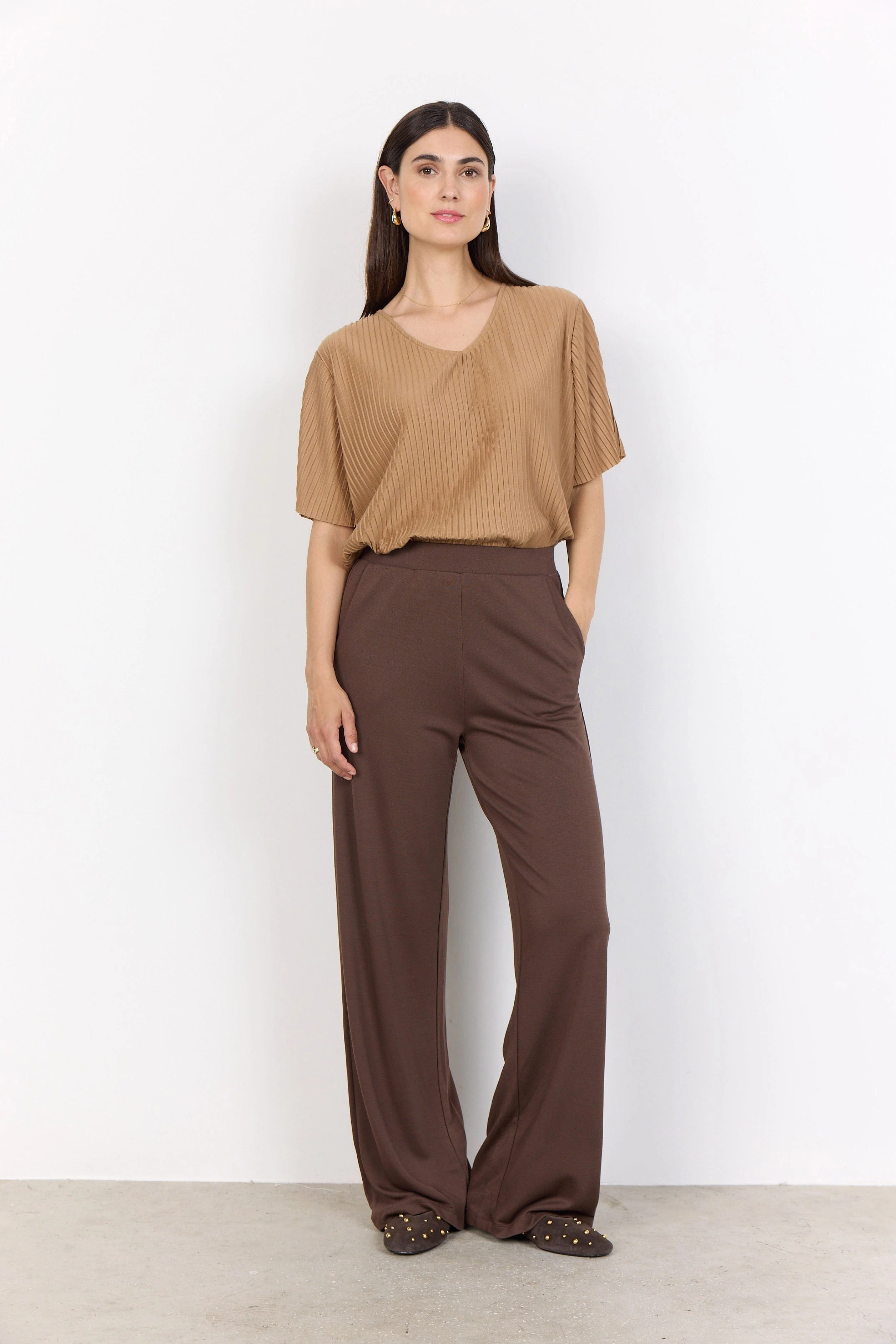 Felucca Modal Jersey Trousers - Hot Fudge - Image 4