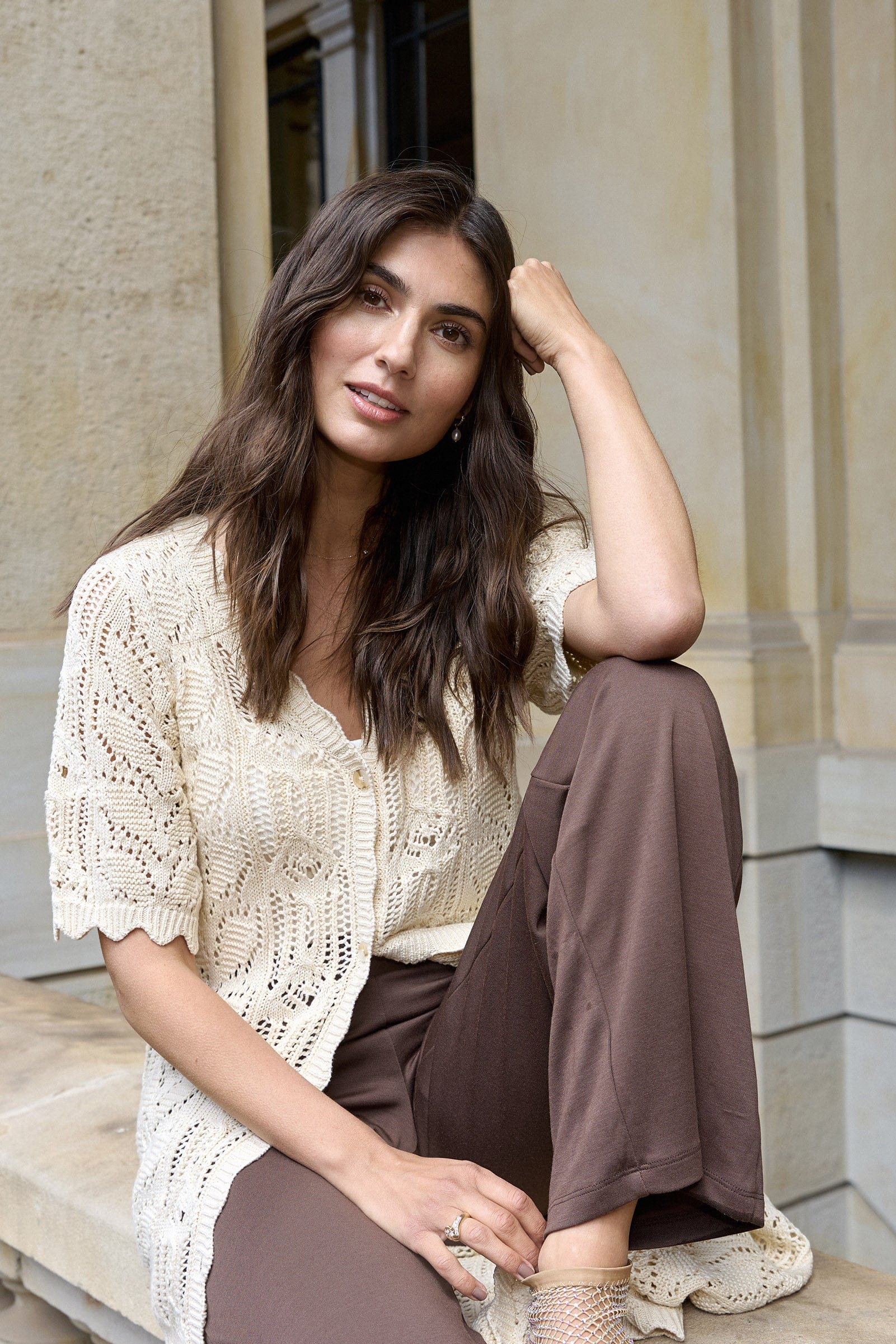 Felucca Modal Jersey Trousers - Hot Fudge - Image 7