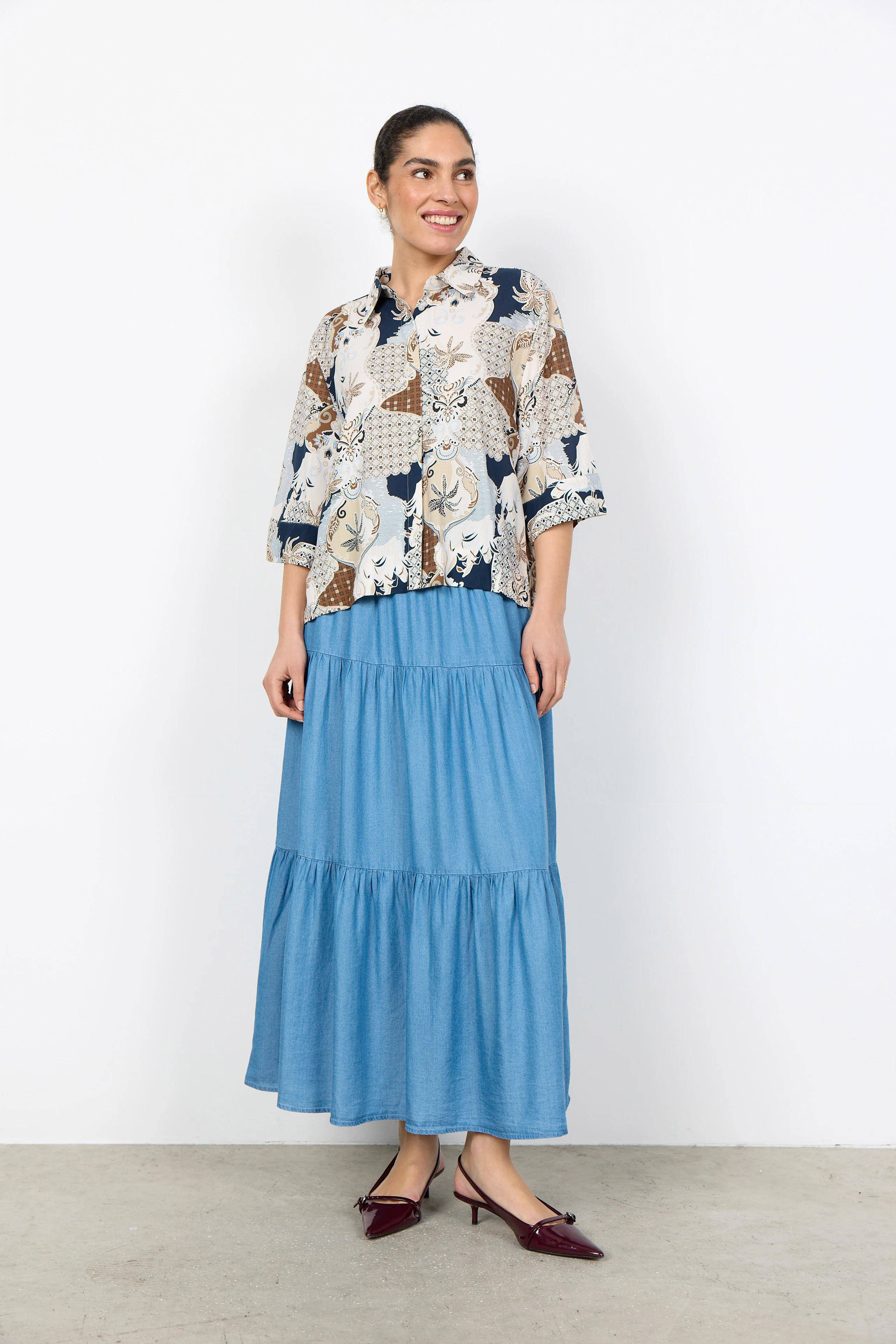 Fenna Shirt - Toffee Combi - Image 3