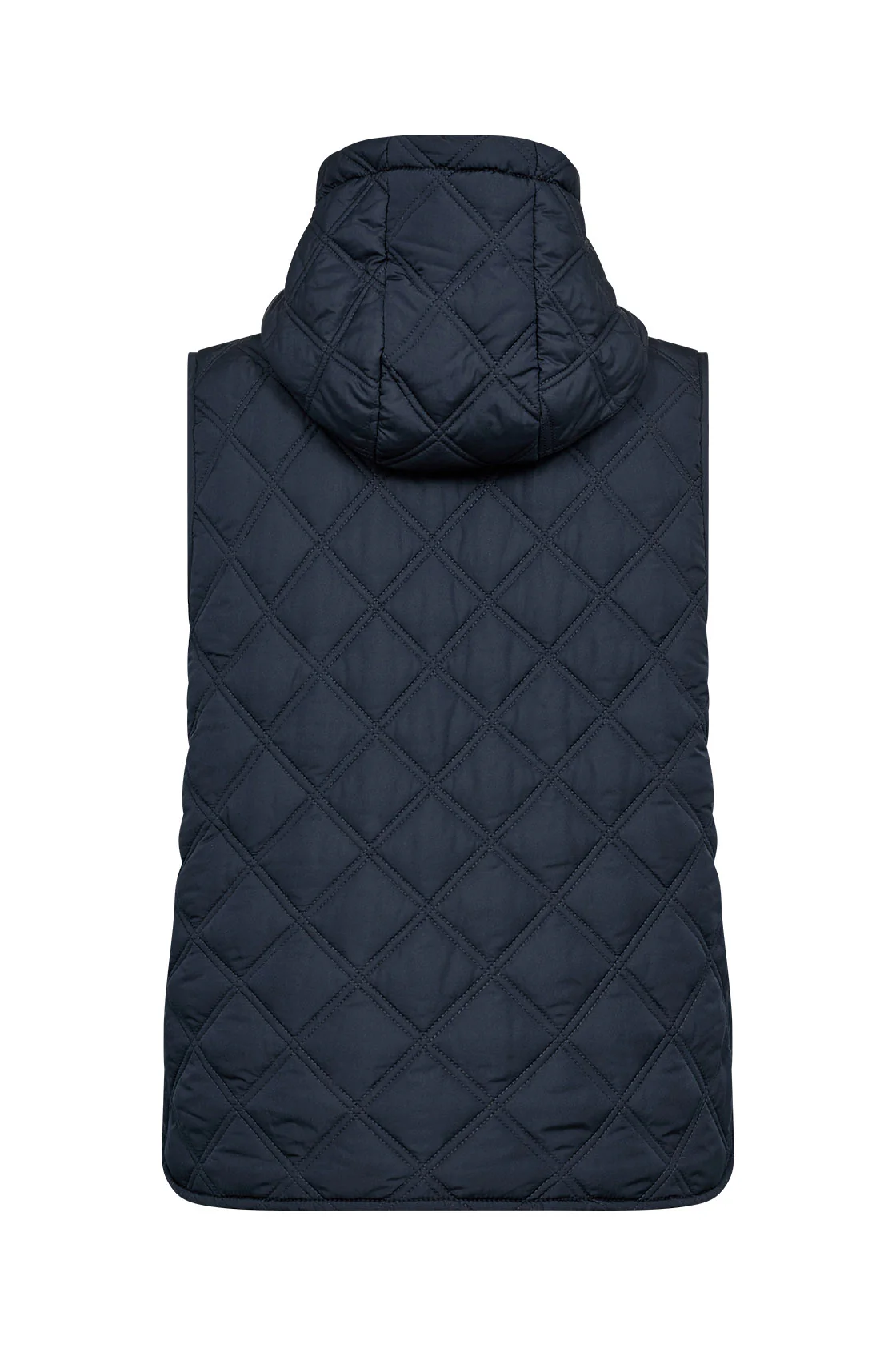 Fenya Quilted Hooded Gilet - Navy - Image 5