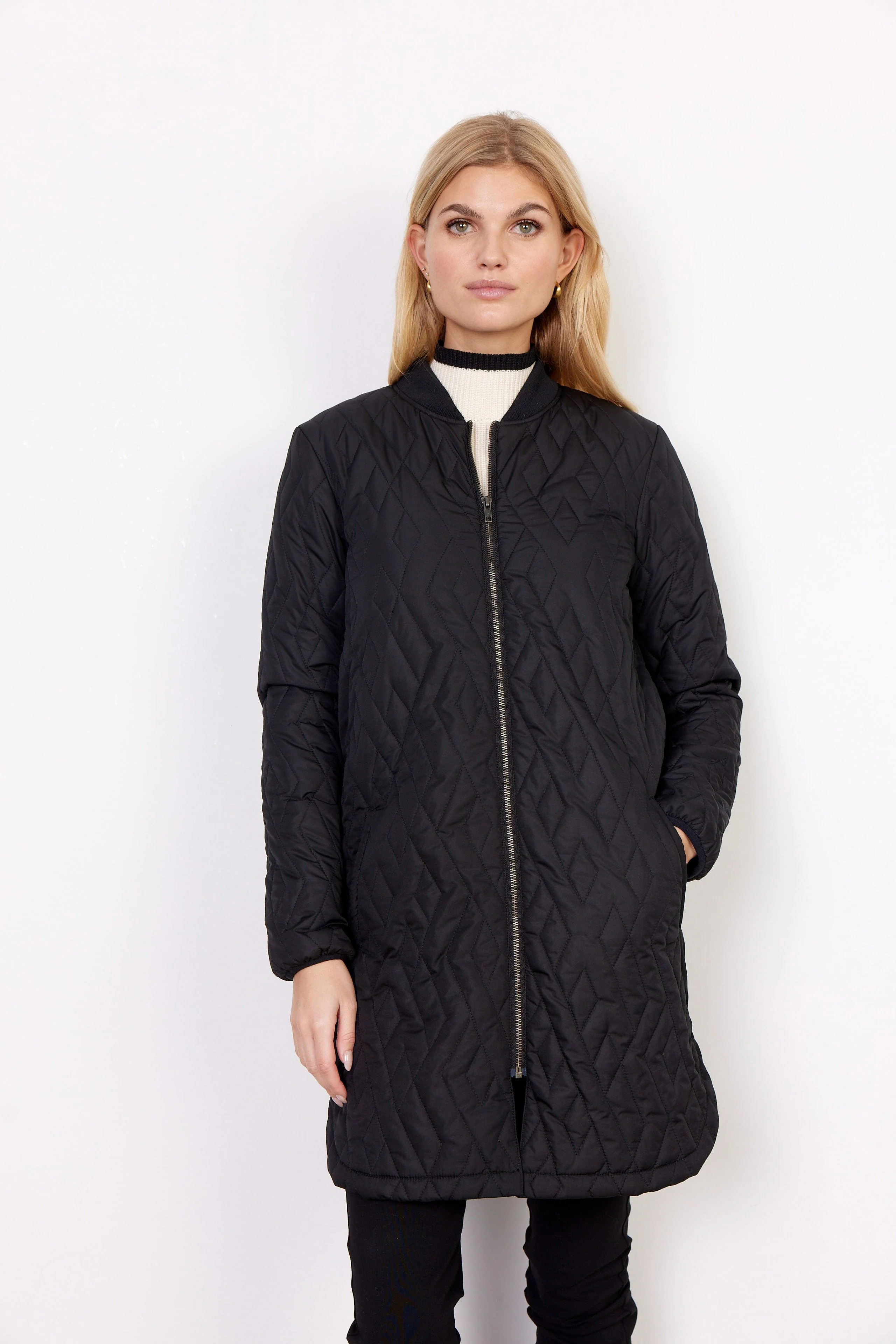 Fenya Quilted Jacket - Black - Image 3