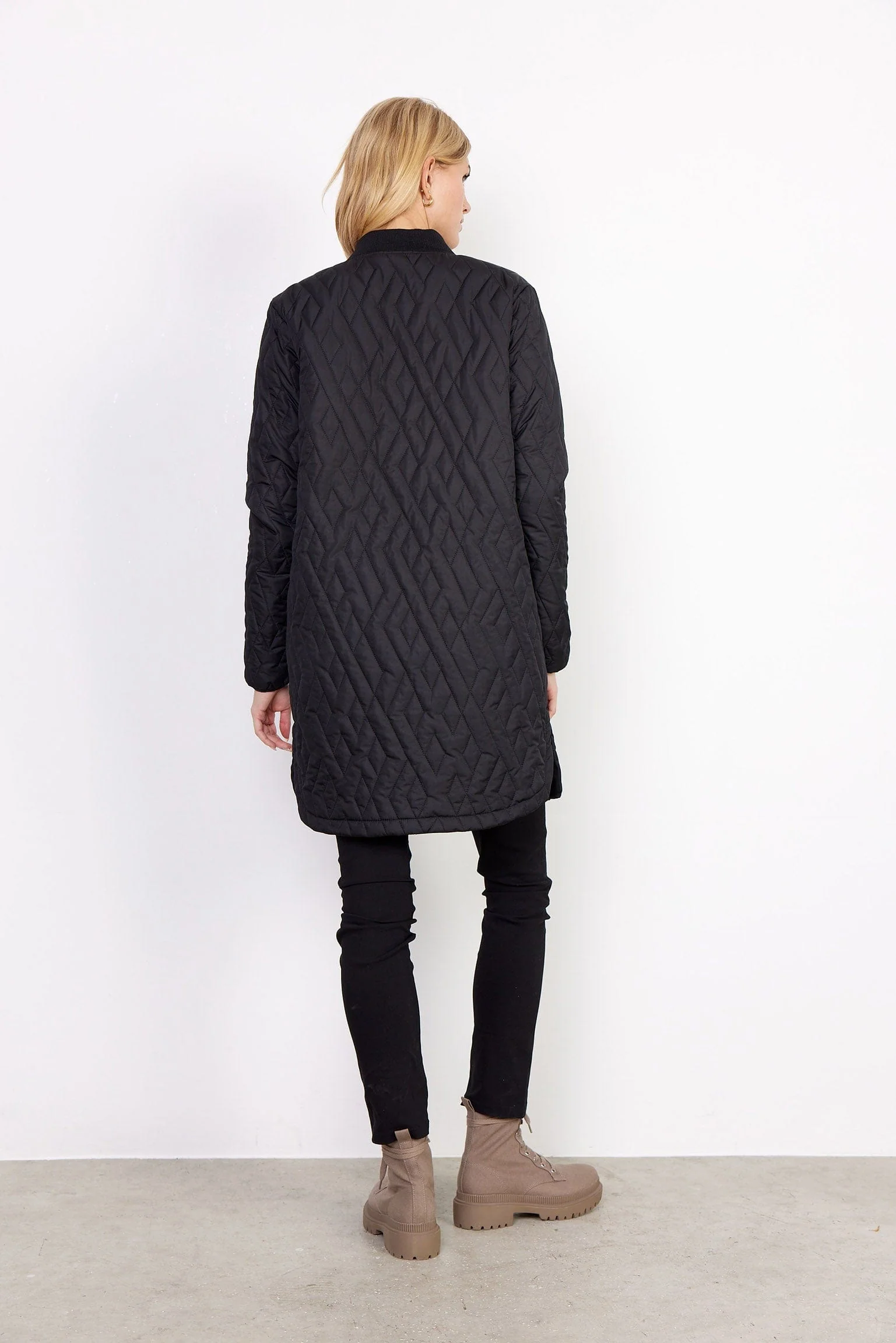 Fenya Quilted Jacket - Black - Image 7