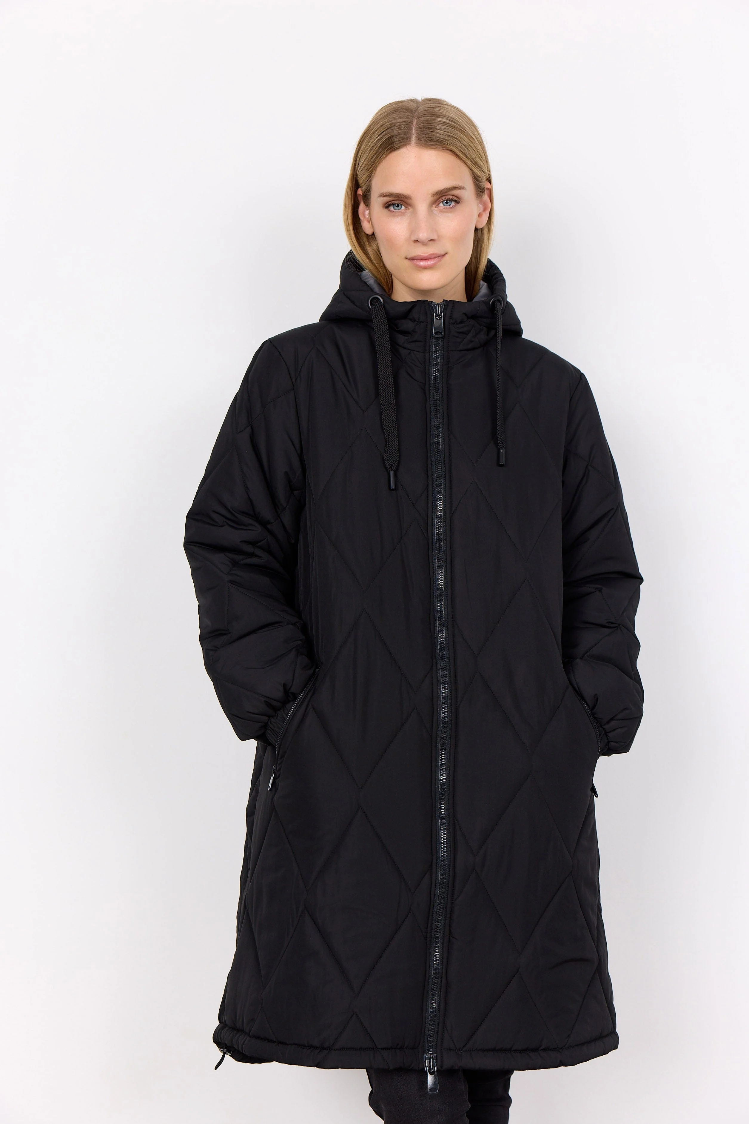 Fenya Quilted Jacket - Black - Image 4