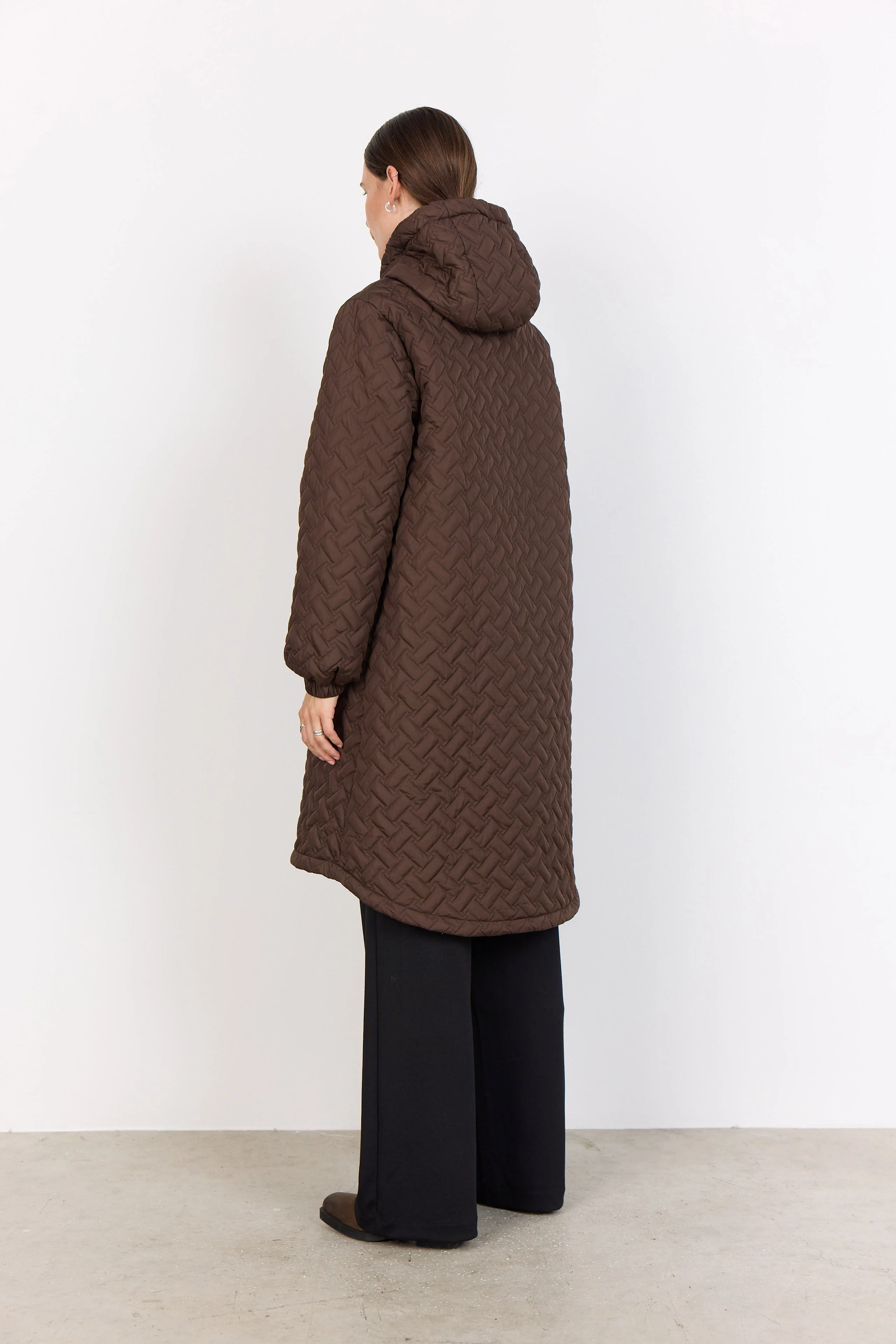 Fenya Quilted Jacket - Hot Fudge - Image 4