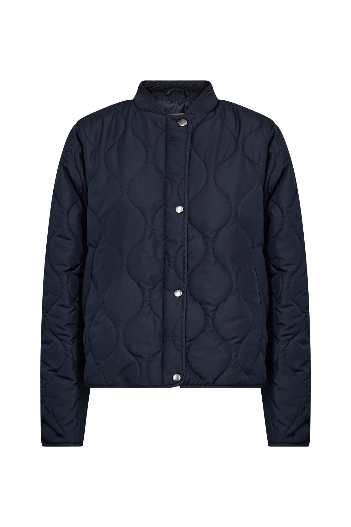 Fenya Short Quilted Jacket - Navy