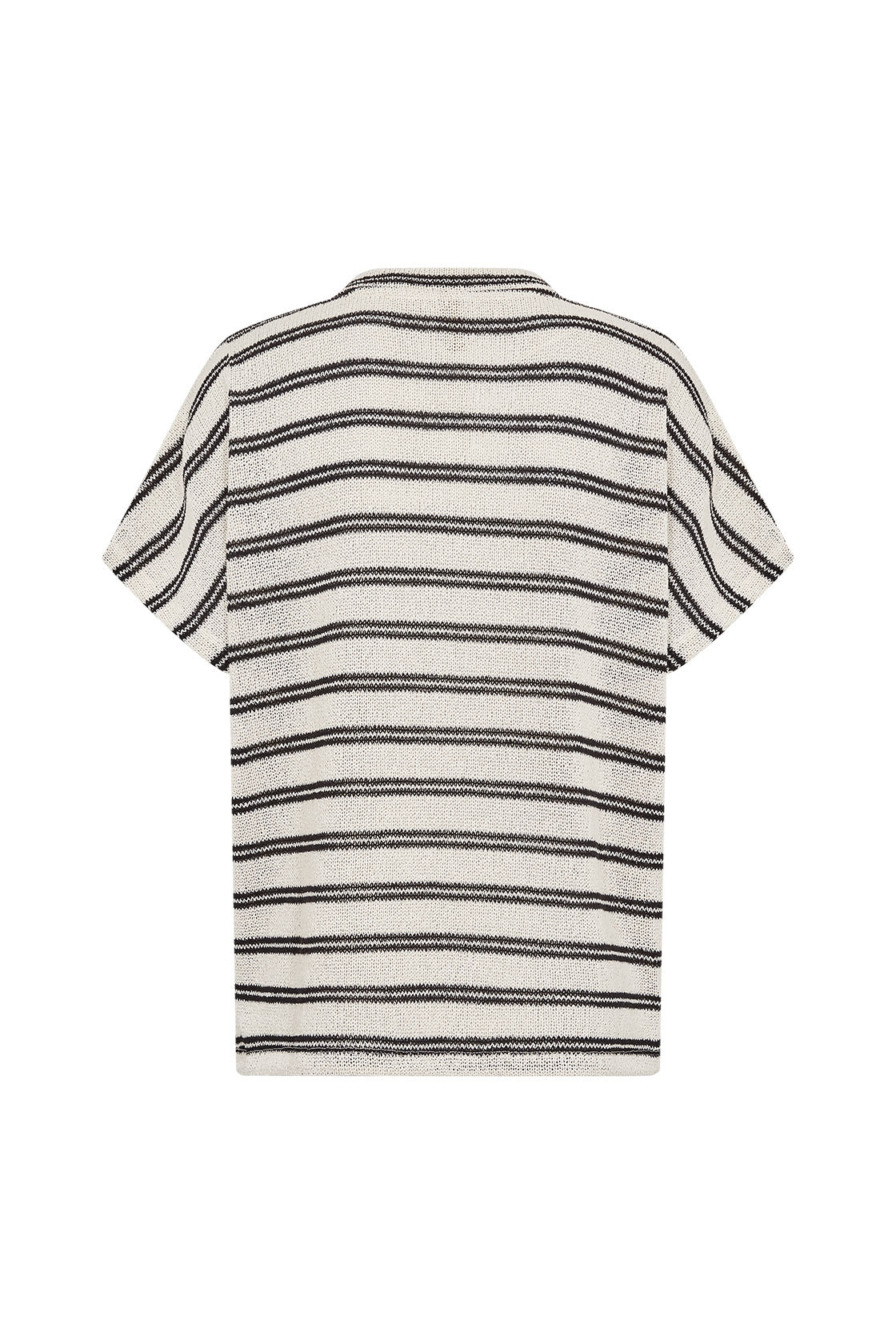 Frey Knitted T-Shirt - Black Combi - Image 5