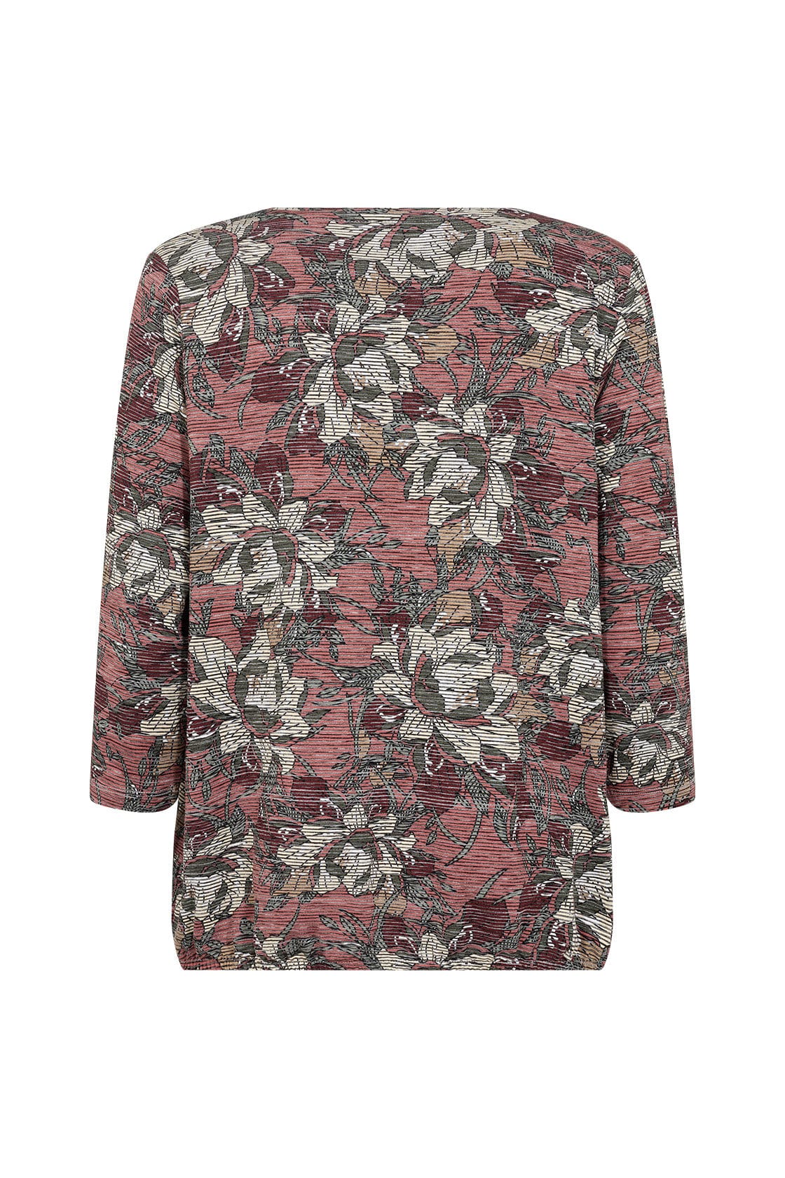 Galina Printed 3/4 Sleeve T-Shirt - Blush Combi - Image 5