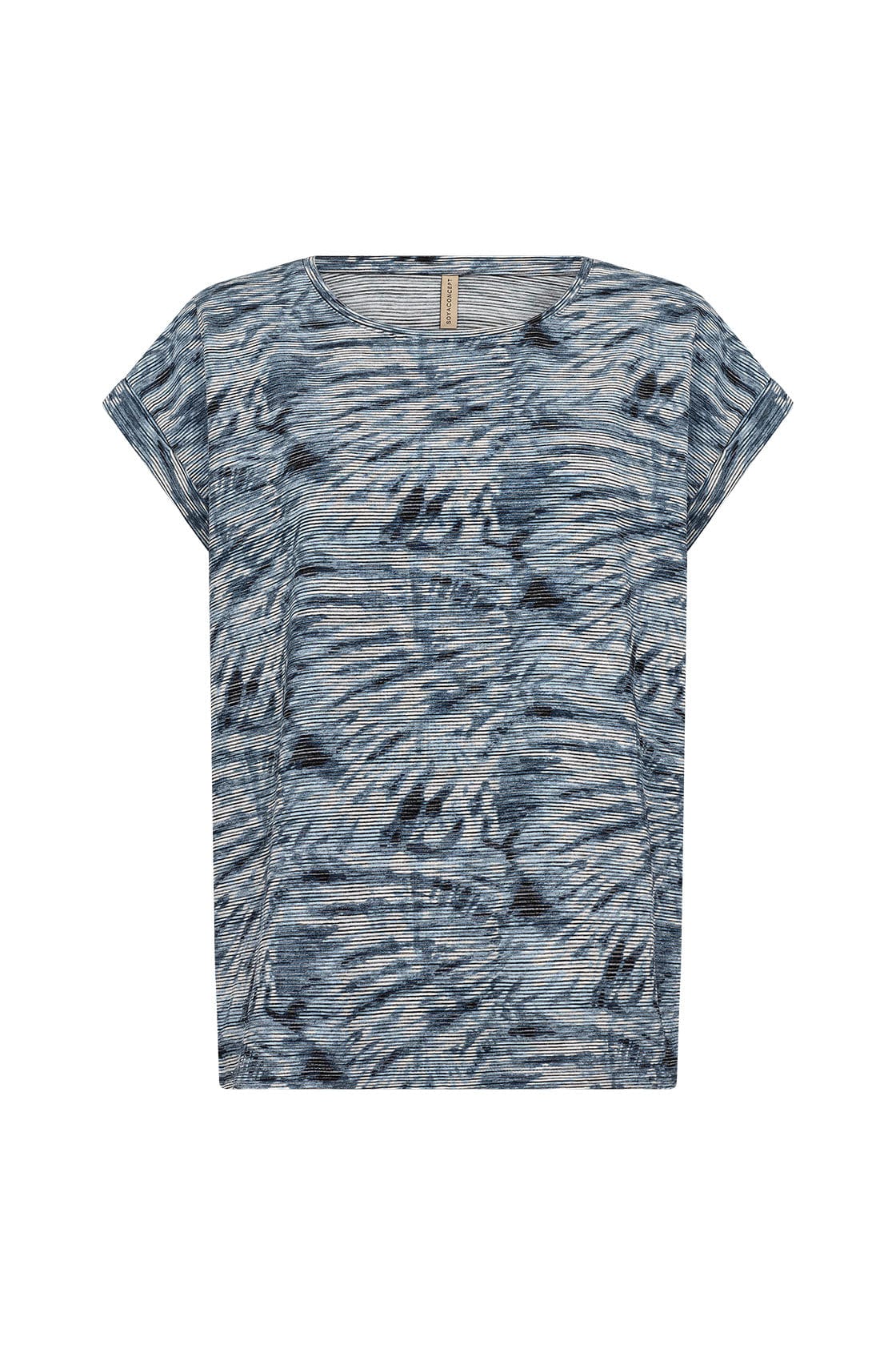 Galina Printed T-Shirt - Air Blue Combi