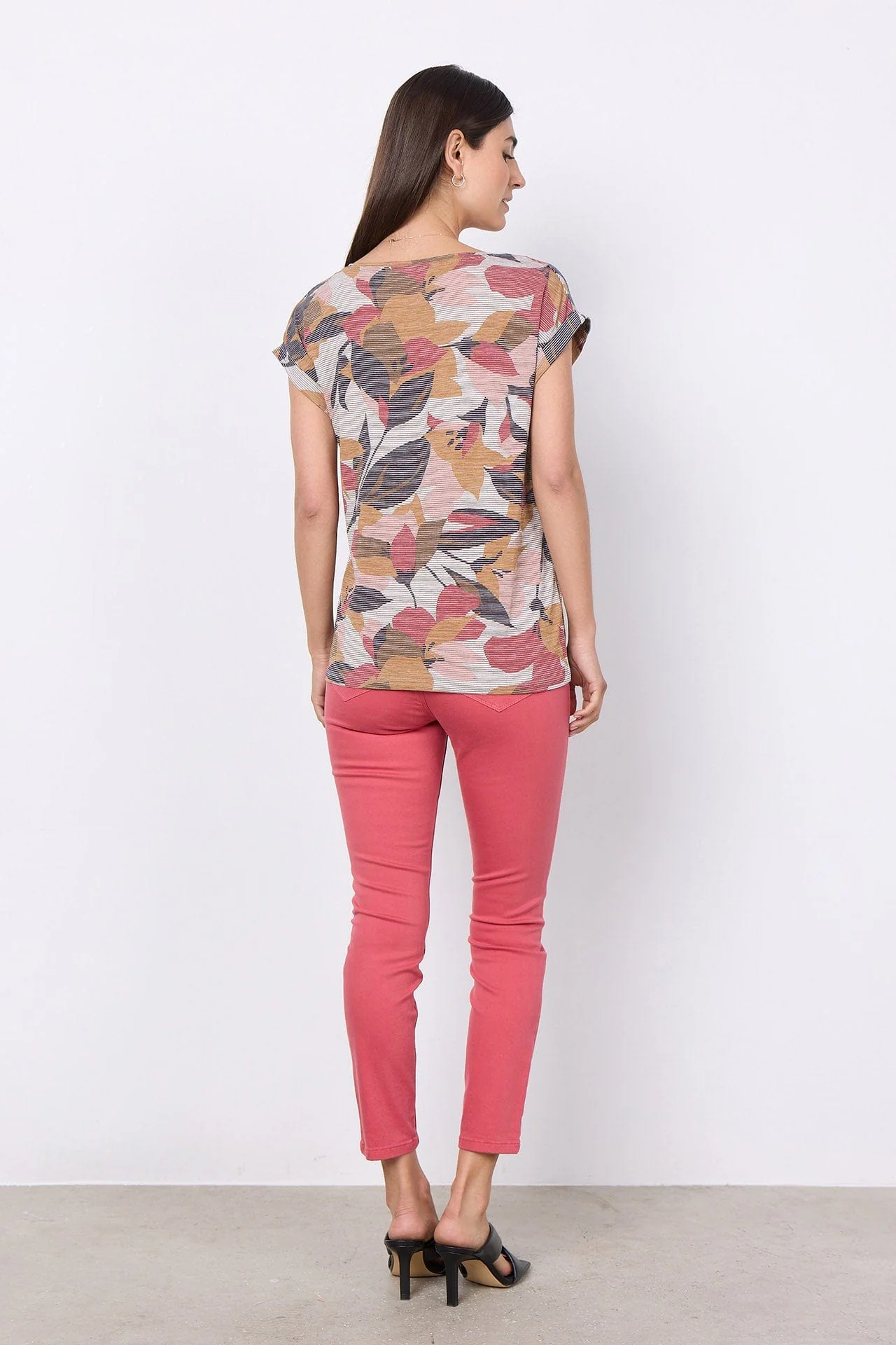 Galina Printed T-Shirt - Berry Combi - Image 3