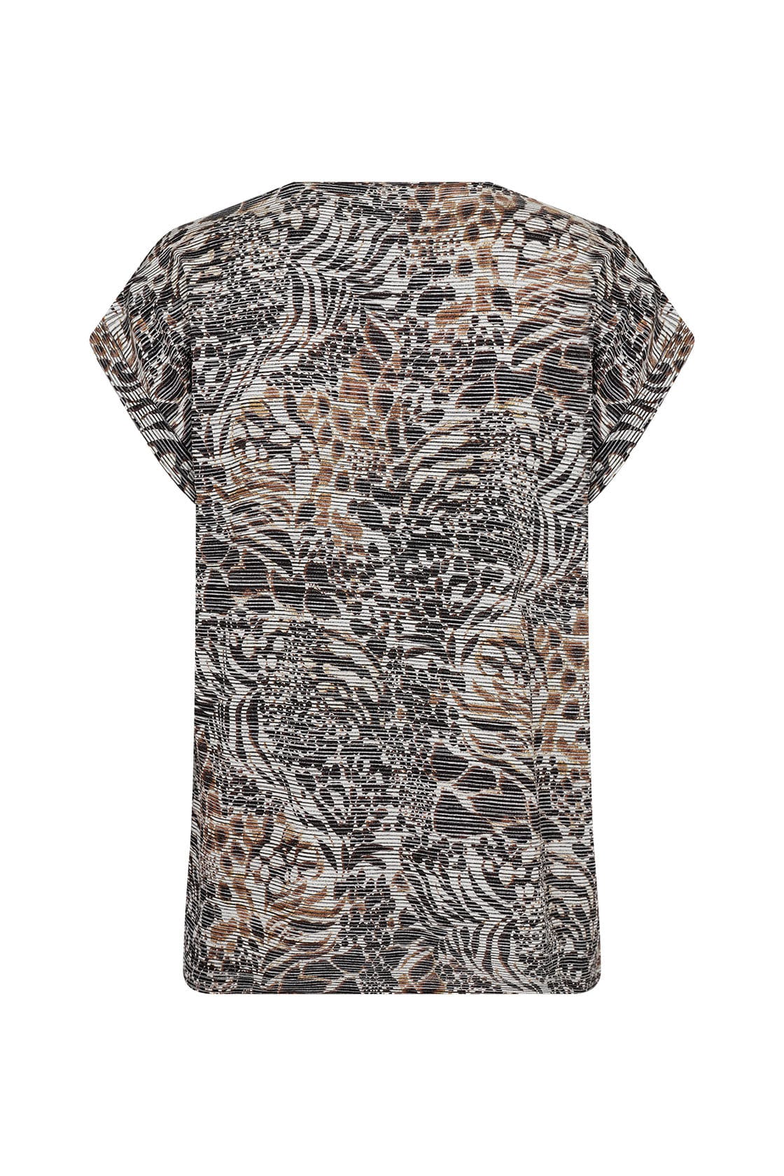 Galina Printed T-Shirt - Hot Fudge Combi - Image 5