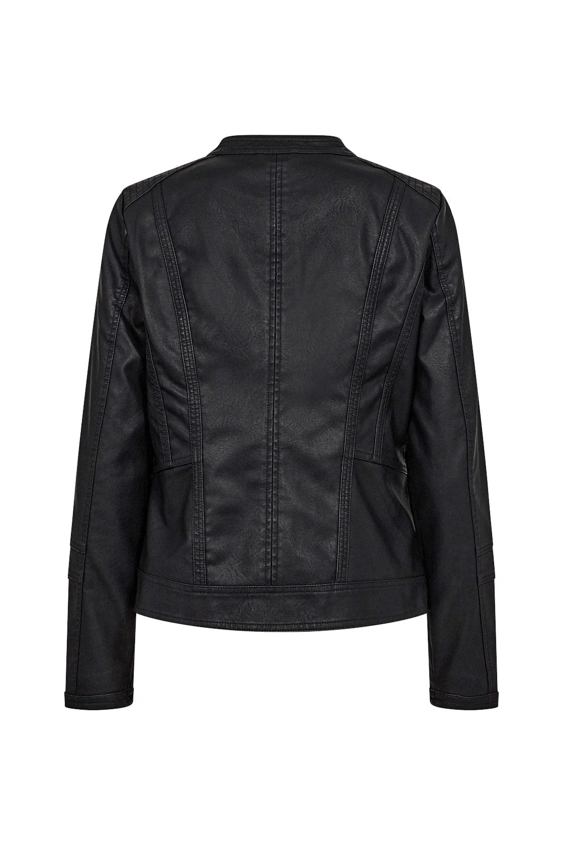 Gunilla Faux Leather Jacket - Black - Image 6