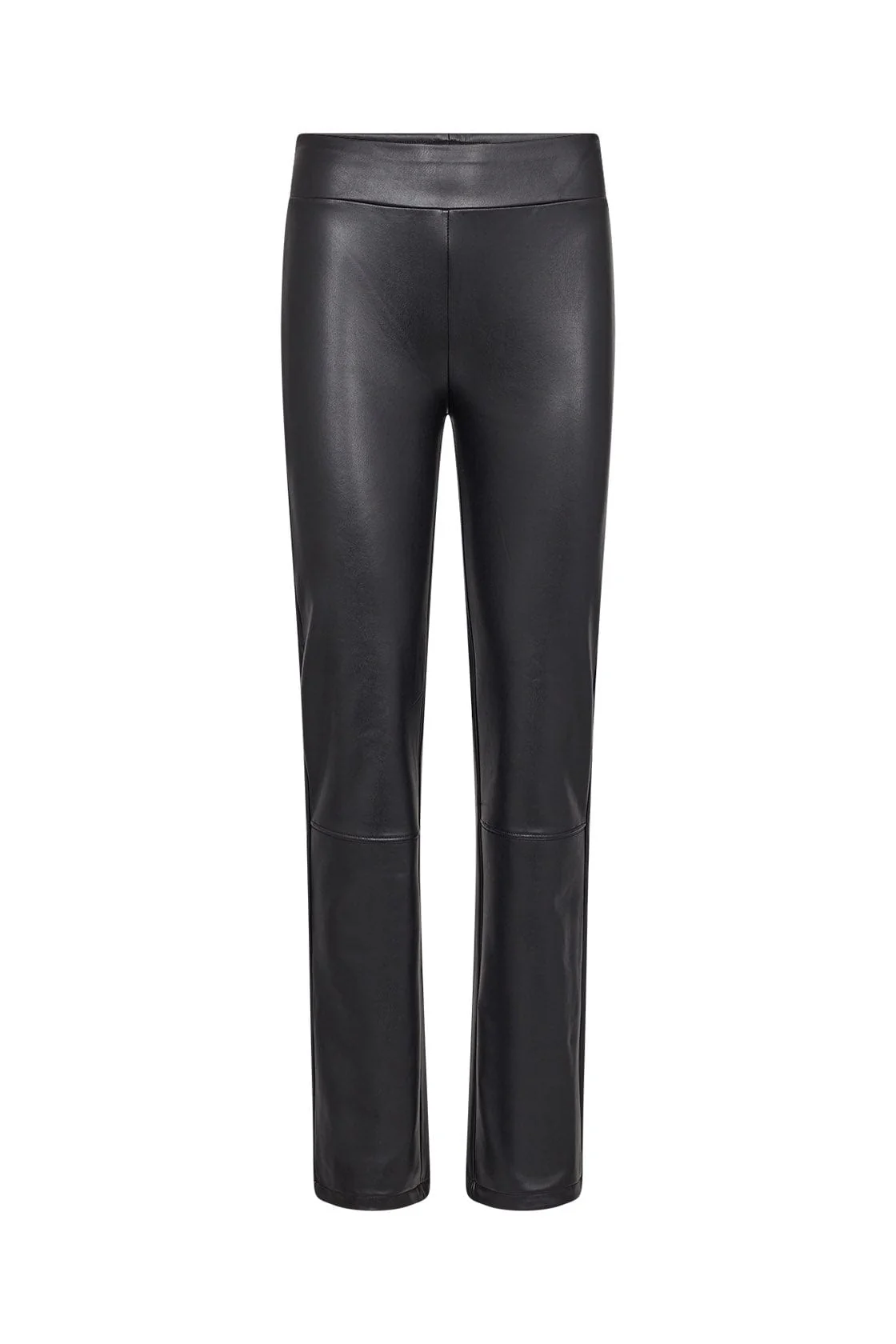 Haida Leather Look Trousers - Black
