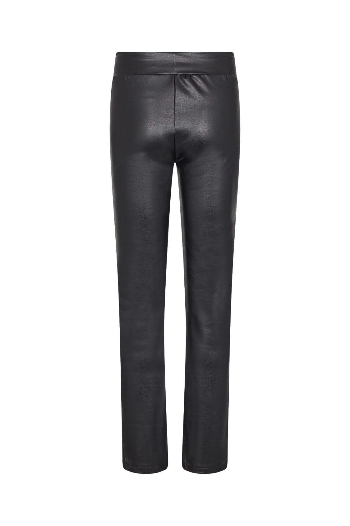 Haida Leather Look Trousers - Black - Image 5