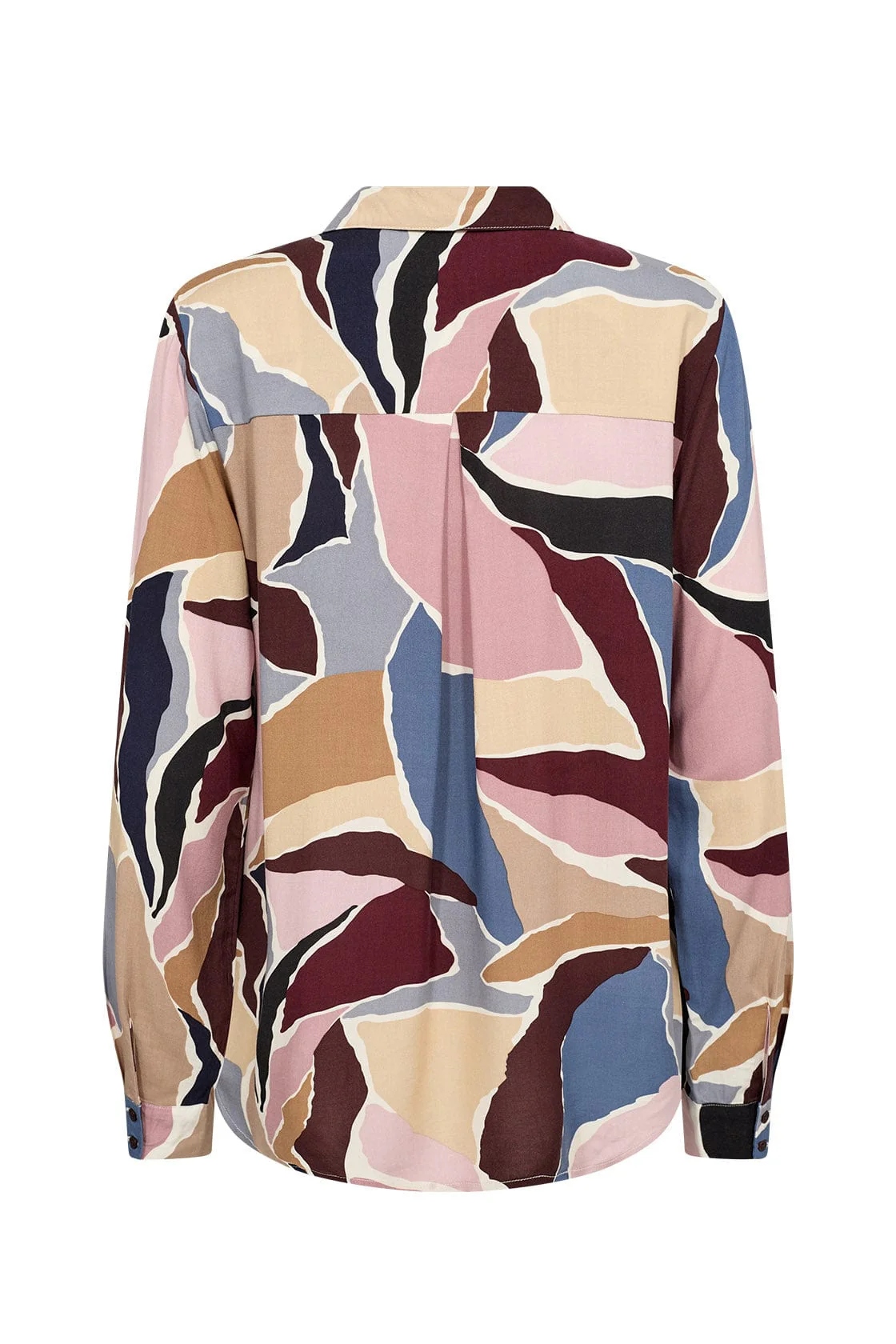 Ilana Abstract Print Shirt - Wine Combi - Image 5