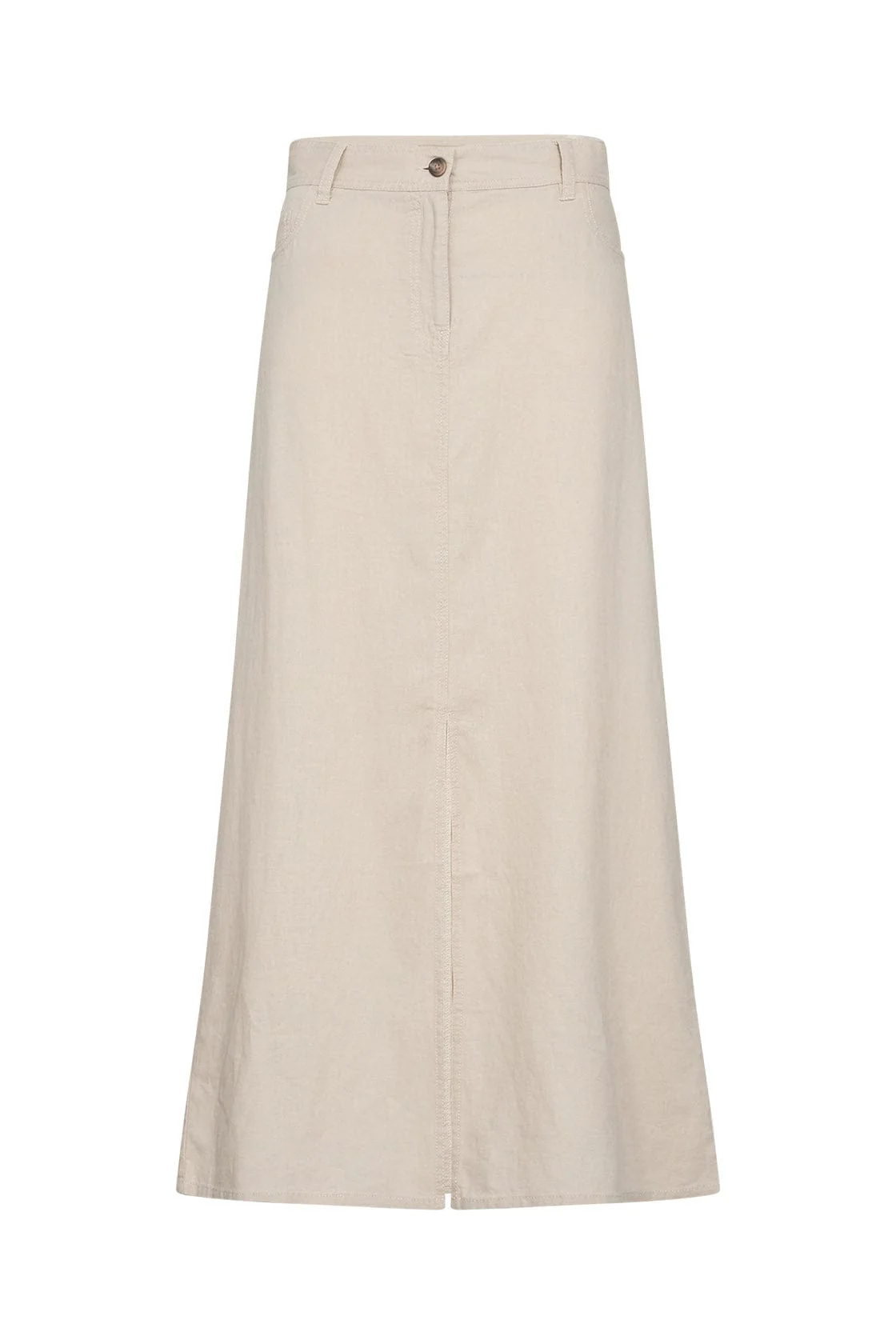Ina Linen Blend Maxi Skirt - Sand