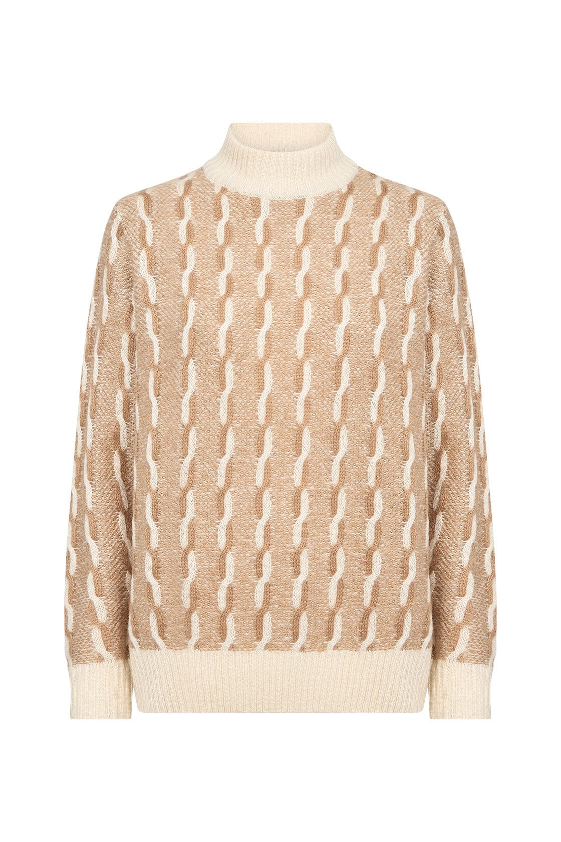 Ingun 1 Knitted Jumper - Desert Brown Combi