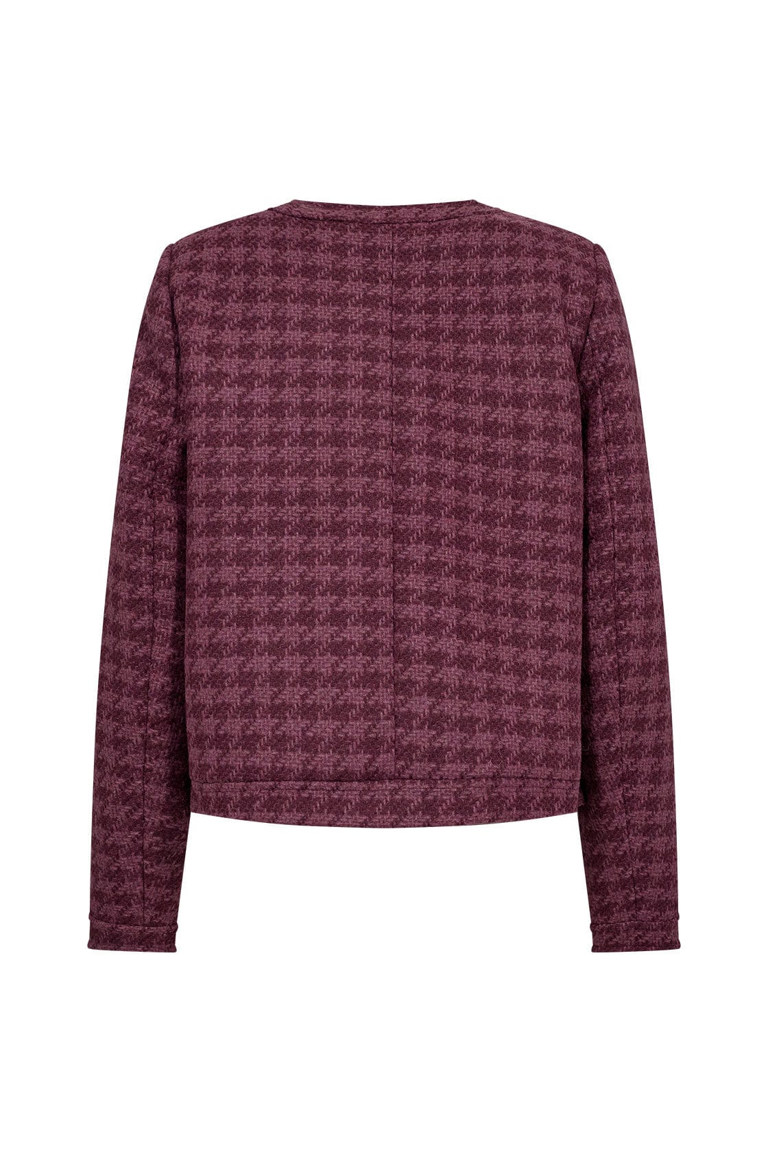 Irka Houndstooth Jacket - Wine Combi - Image 4
