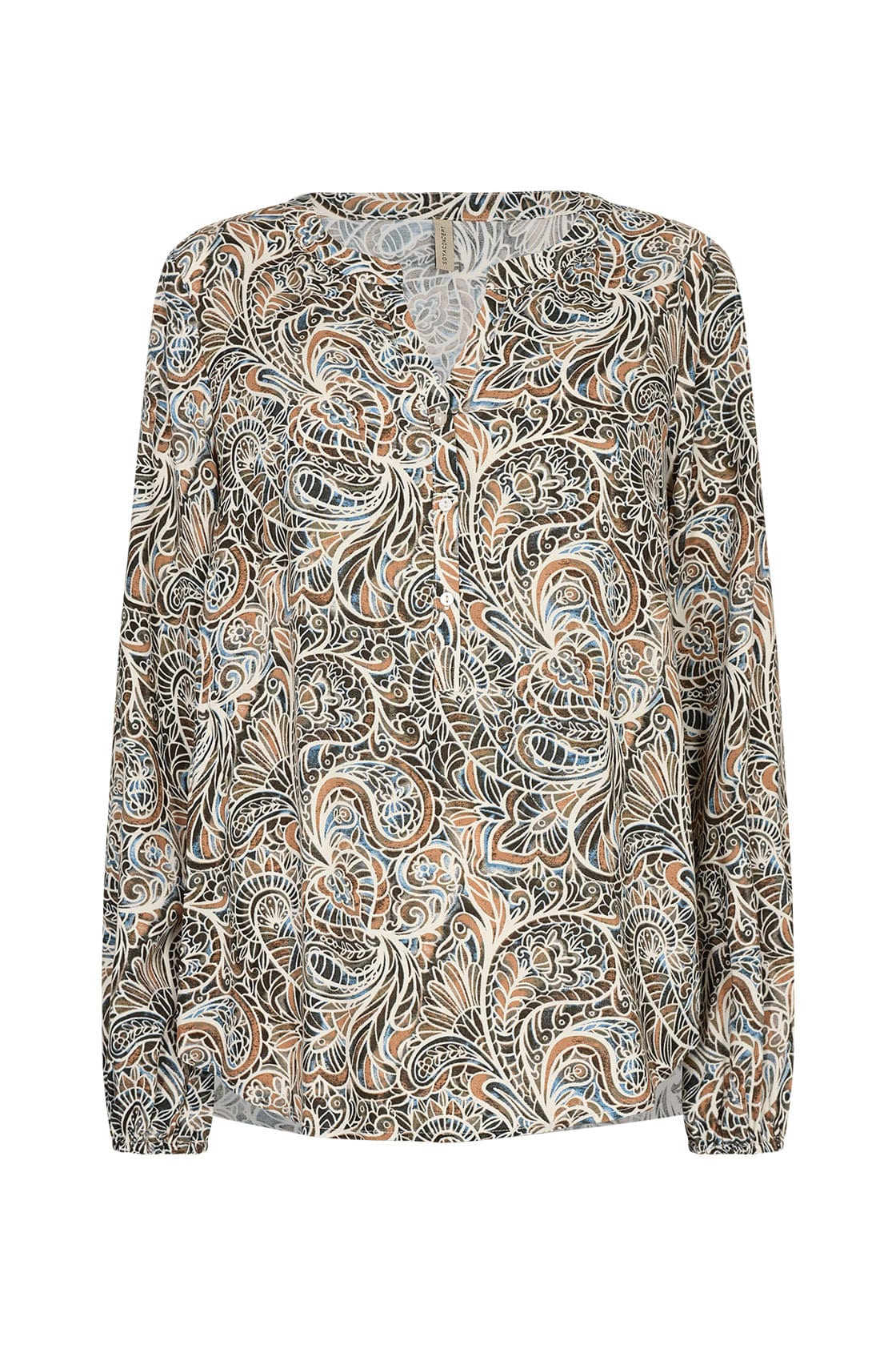 Jasmin Shirt - Moss Green Combi