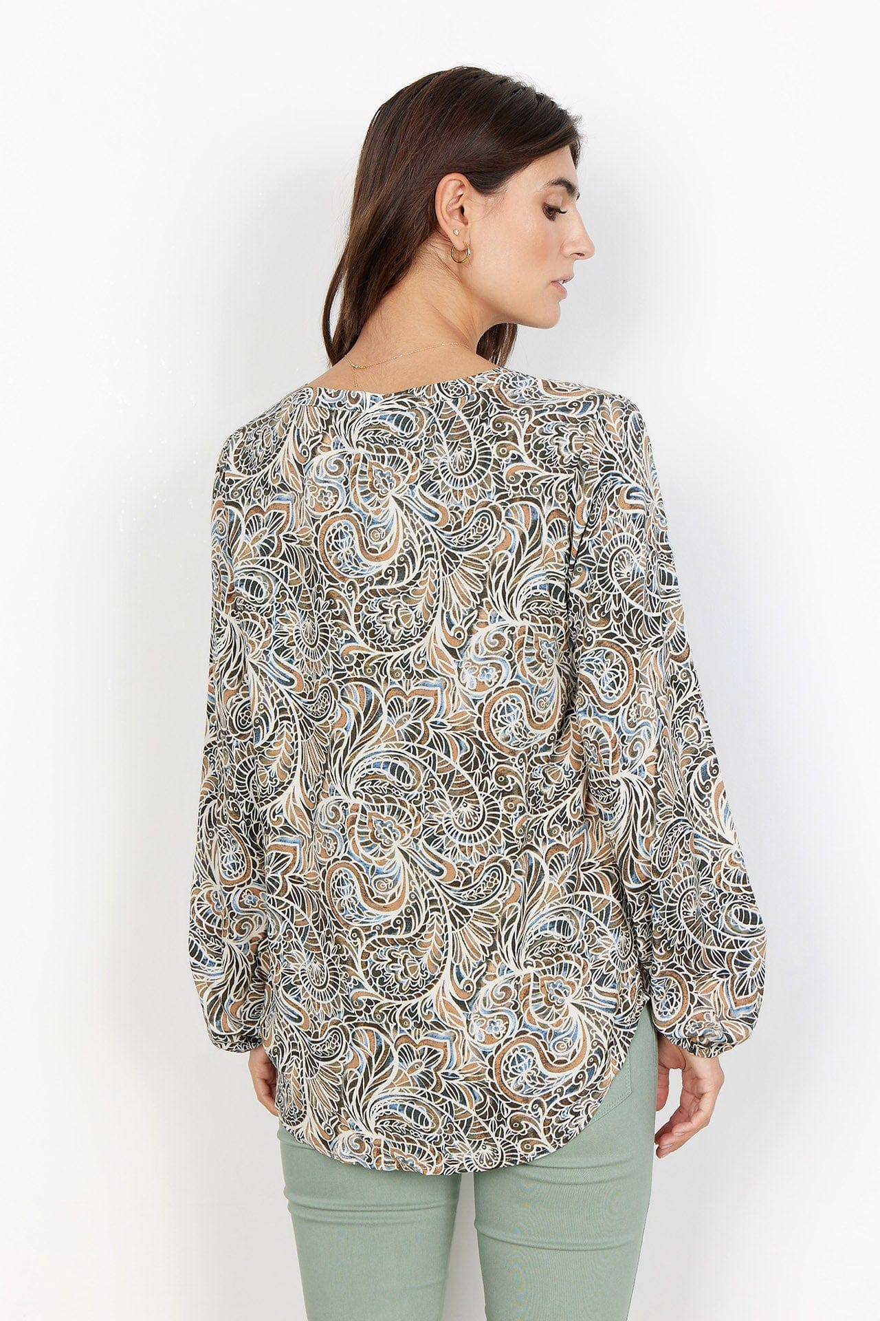 Jasmin Shirt - Moss Green Combi - Image 3