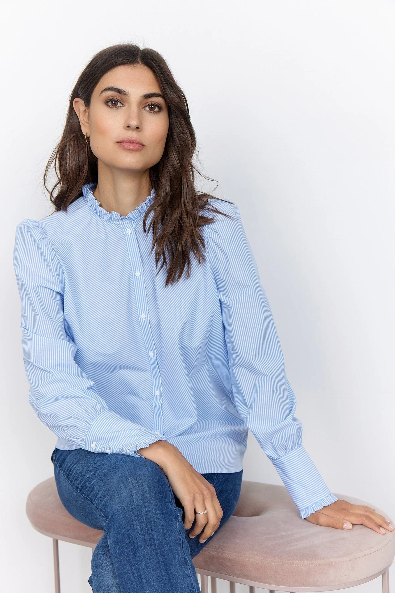 Jessika Shirt - Bright Blue Combi - Image 3