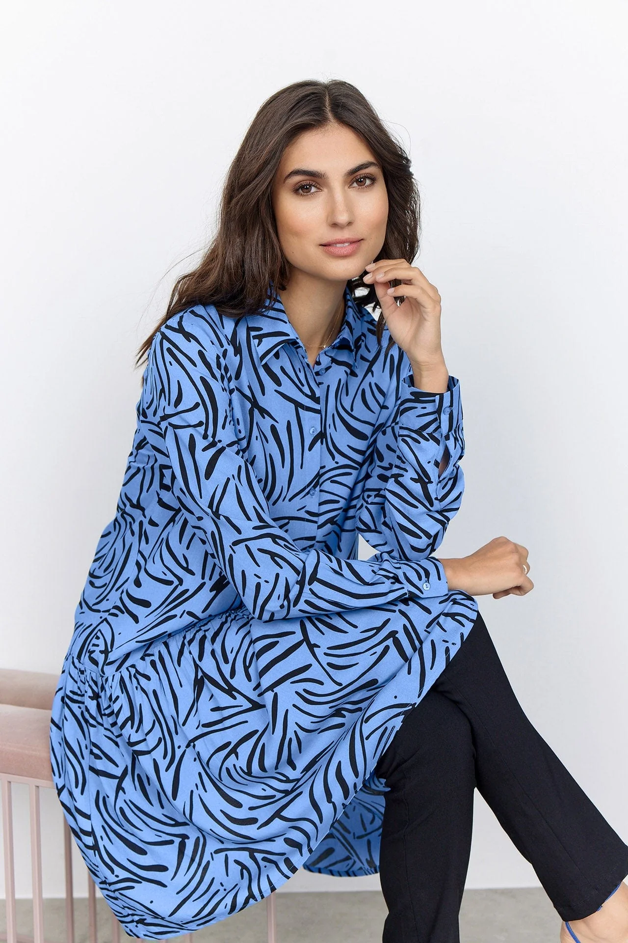 Jodie Tunic - Bright Blue Combi - Image 3