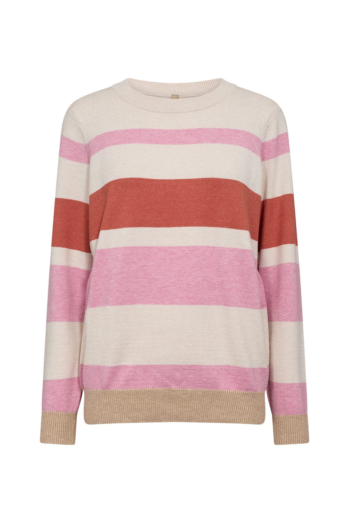 Kanita Stripe Jumper - Pink Melange Combi