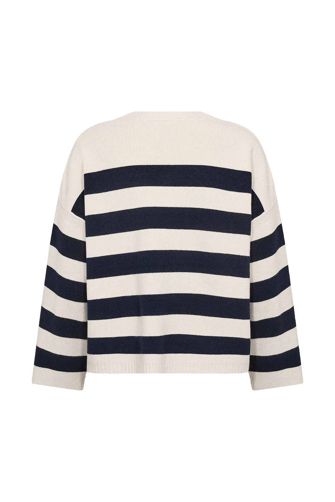 Kanita Stripe Knit Jumper - Navy Combi - Image 2