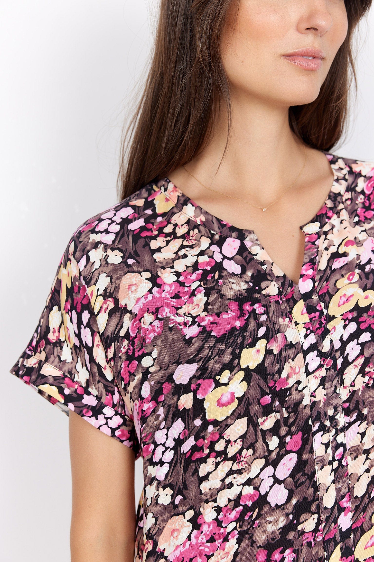 Karelia Blouse - Fuchsia Rose Combi - Image 4