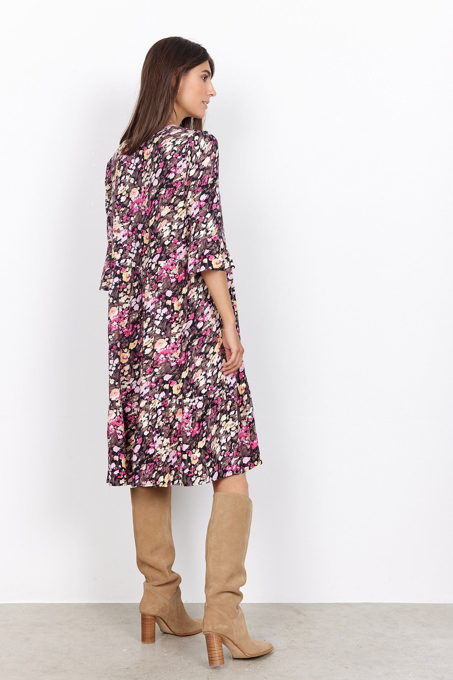 Karelia Dress - Fuchsia Rose Combi - Image 4