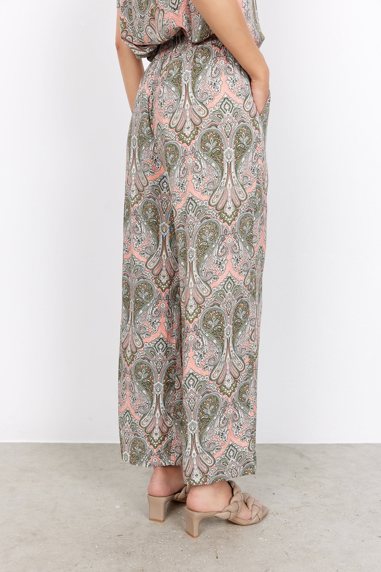 Kija Printed Trousers - Coral Haze Combi - Image 3