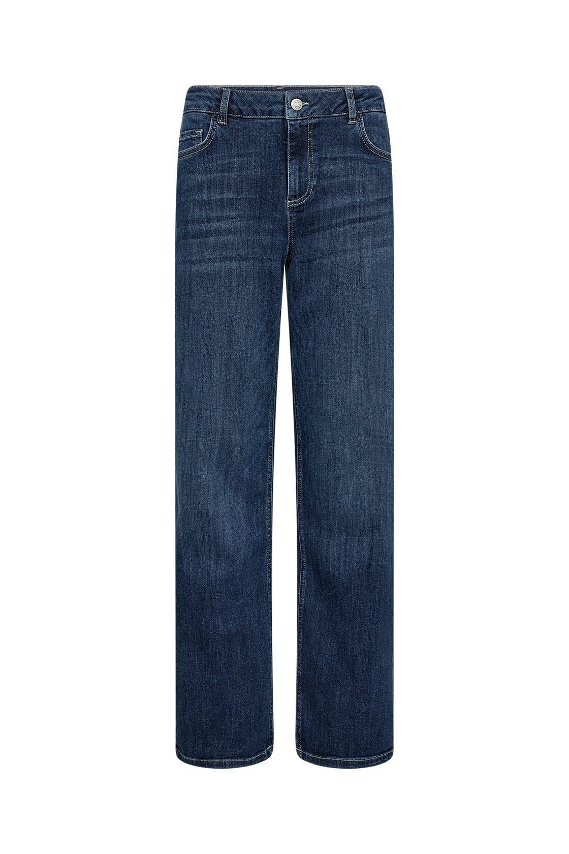 Kimberly 34-B Straight Leg Jeans - Dark Blue Denim