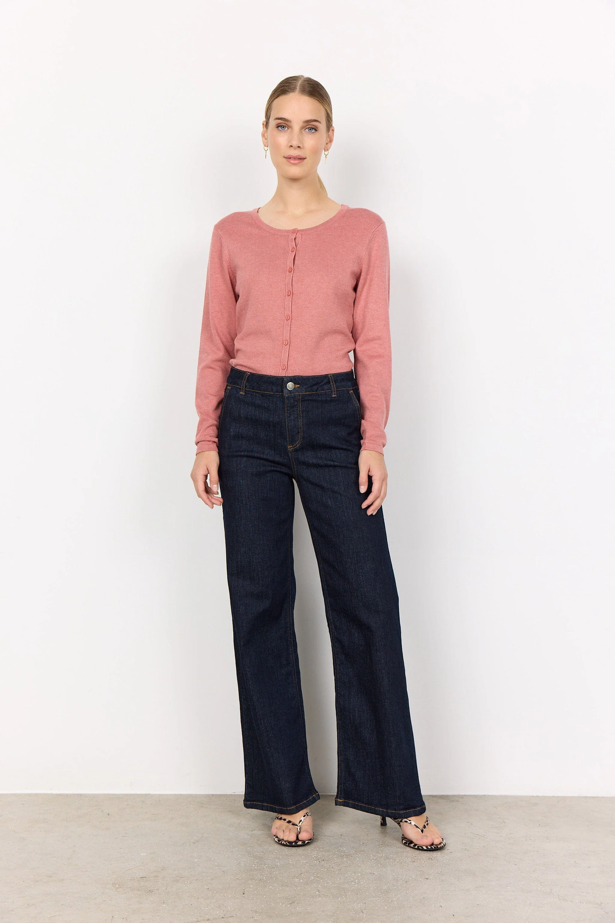 Kimberly 35-B Straight Leg Jeans - Raw Blue Denim - Image 3