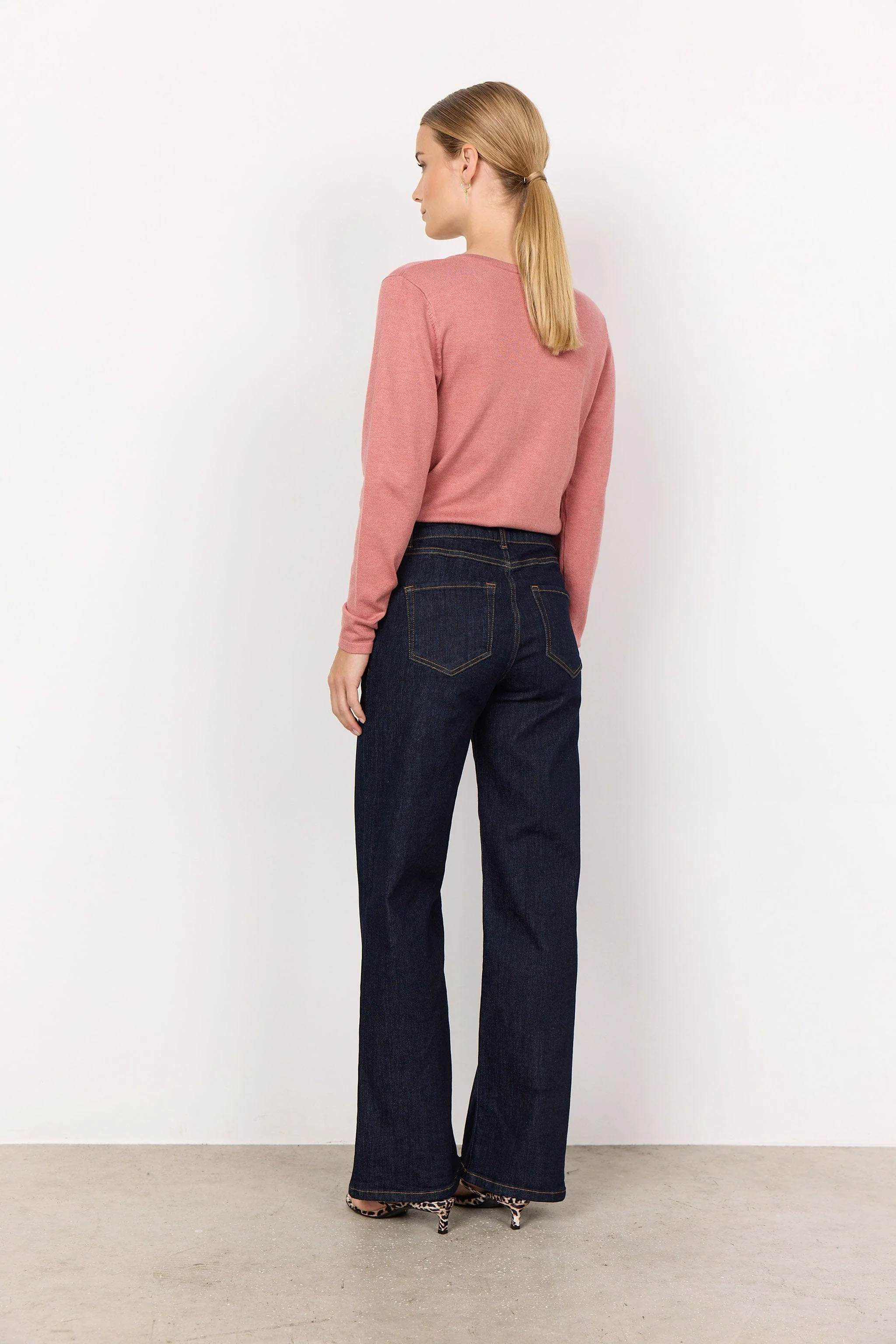 Kimberly 35-B Straight Leg Jeans - Raw Blue Denim - Image 4