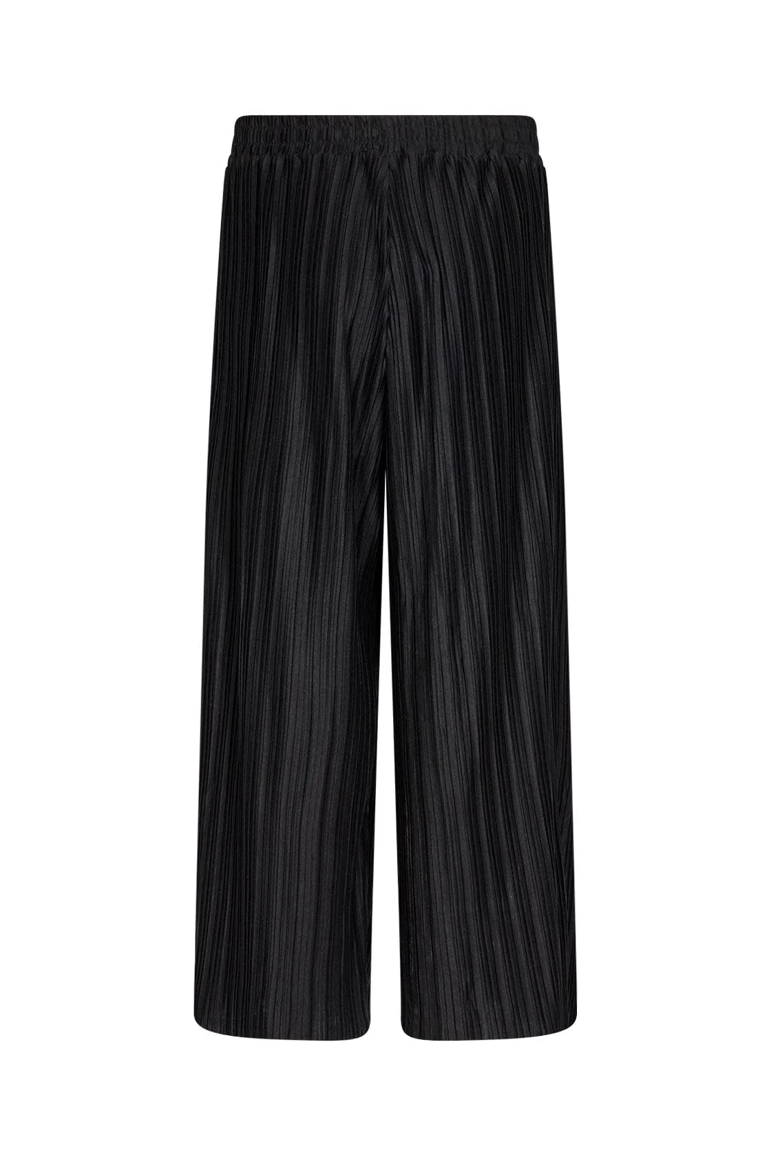 Kirit Plisse Cropped Trousers - Black - Image 5