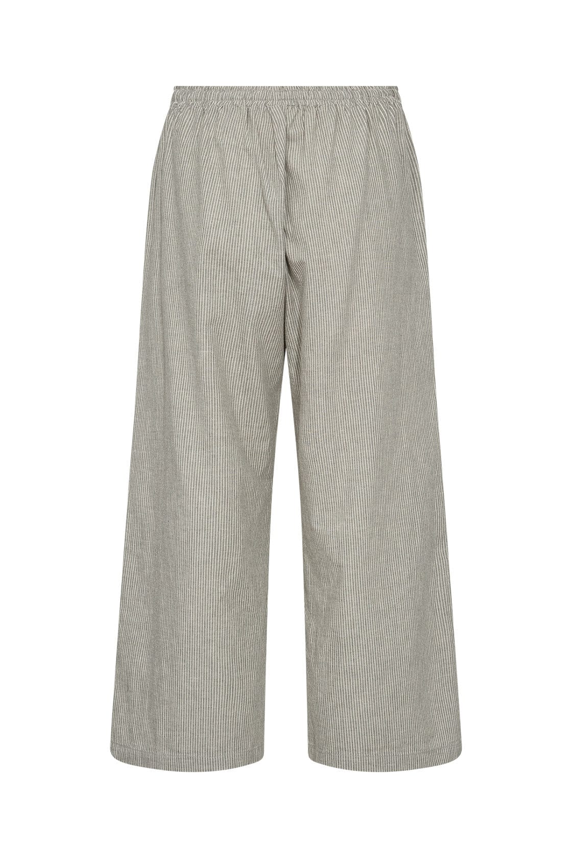 Lea Stripe Cotton Blend Trousers - Misty Combi - Image 6