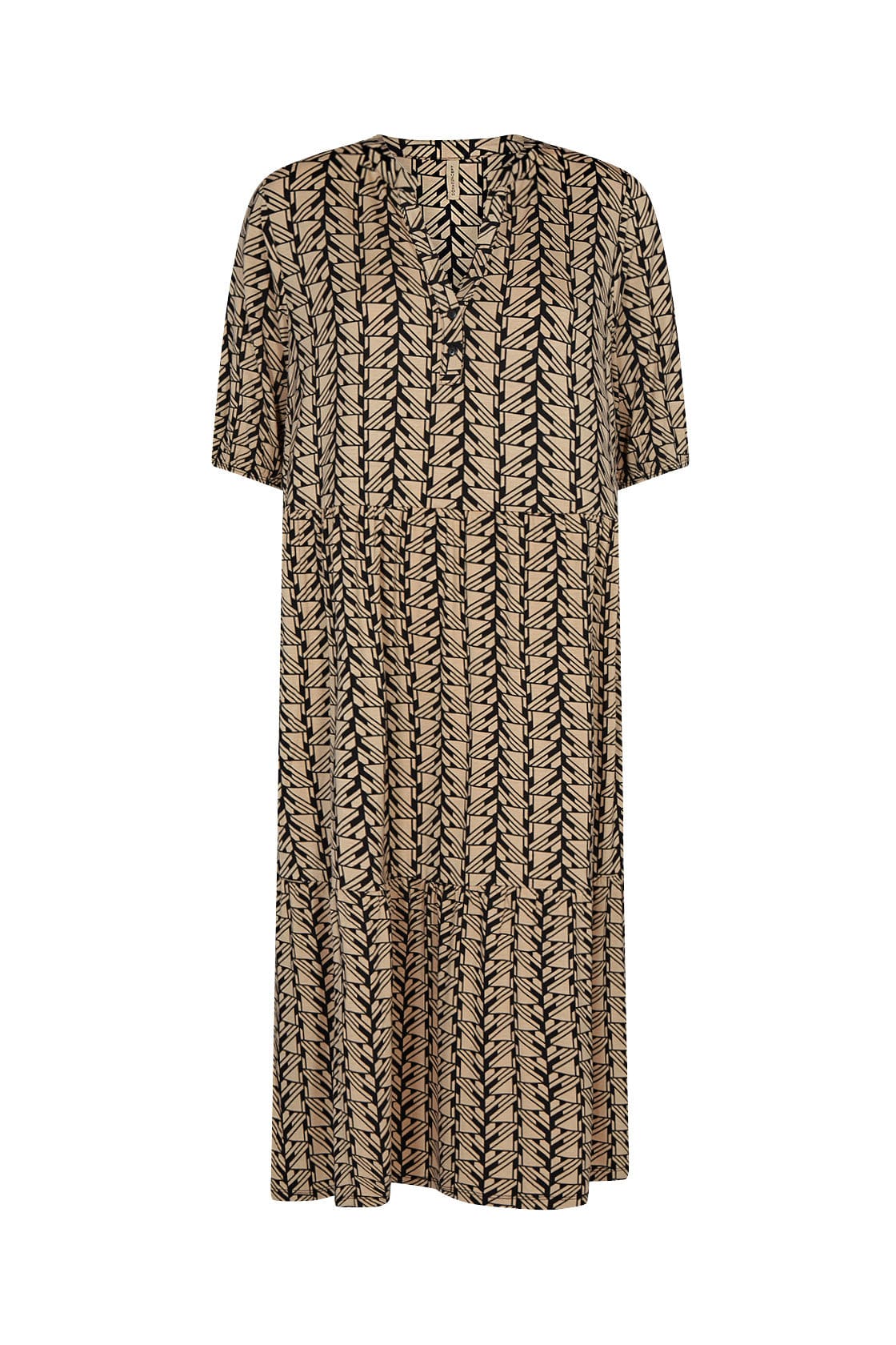 Marica Dress - Black/Sand Combi