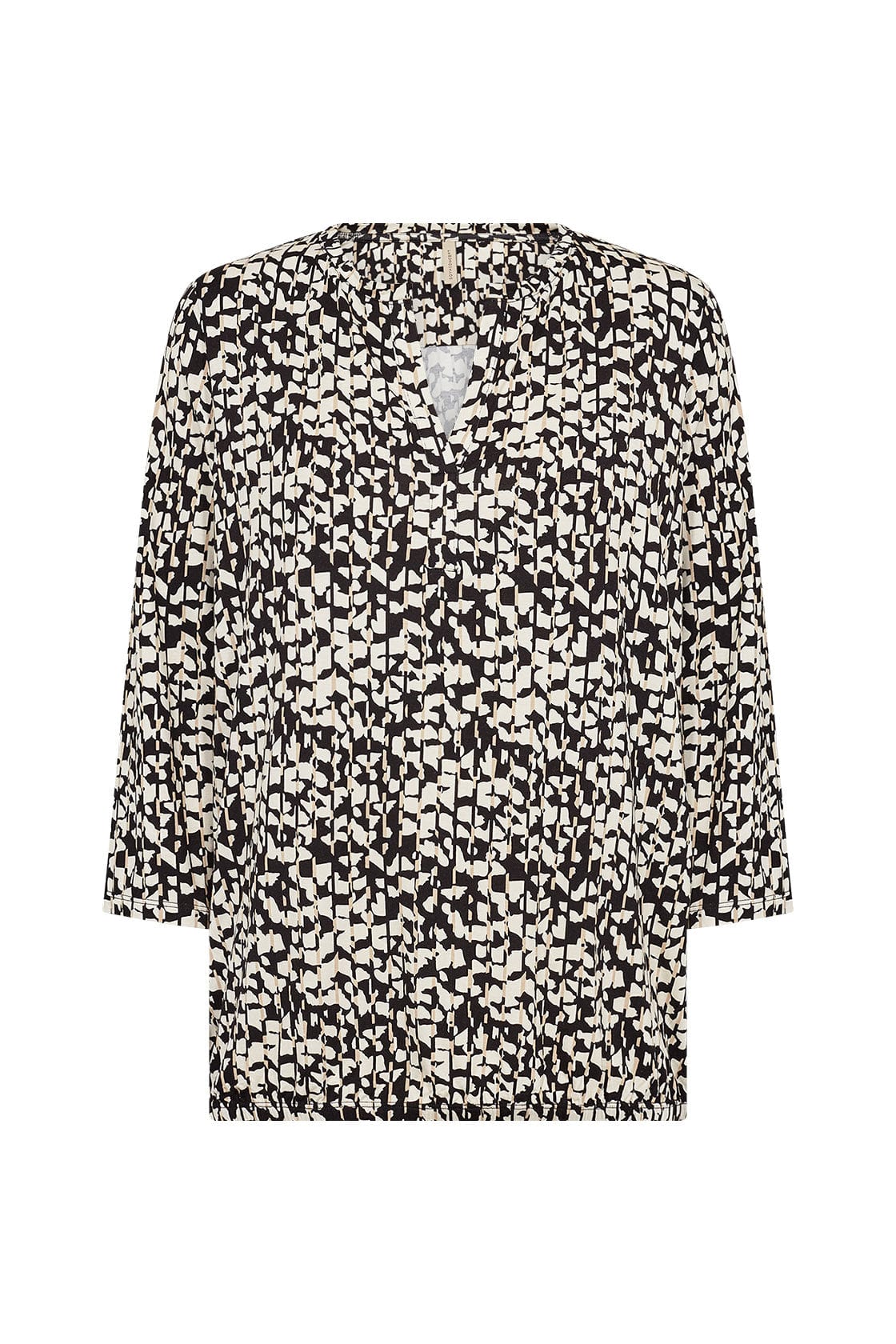 Marica Printed Top - Black Combi