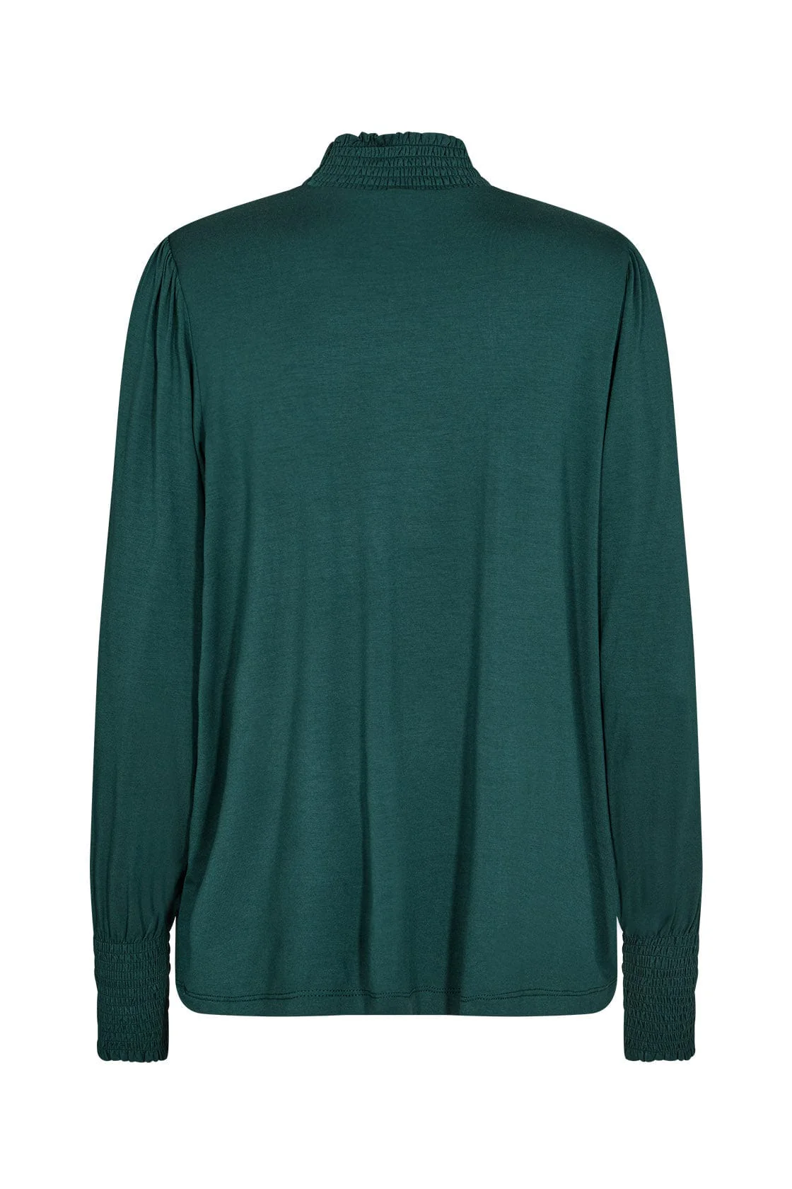 Marica Shirred Detail Top - Shady Green - Image 2