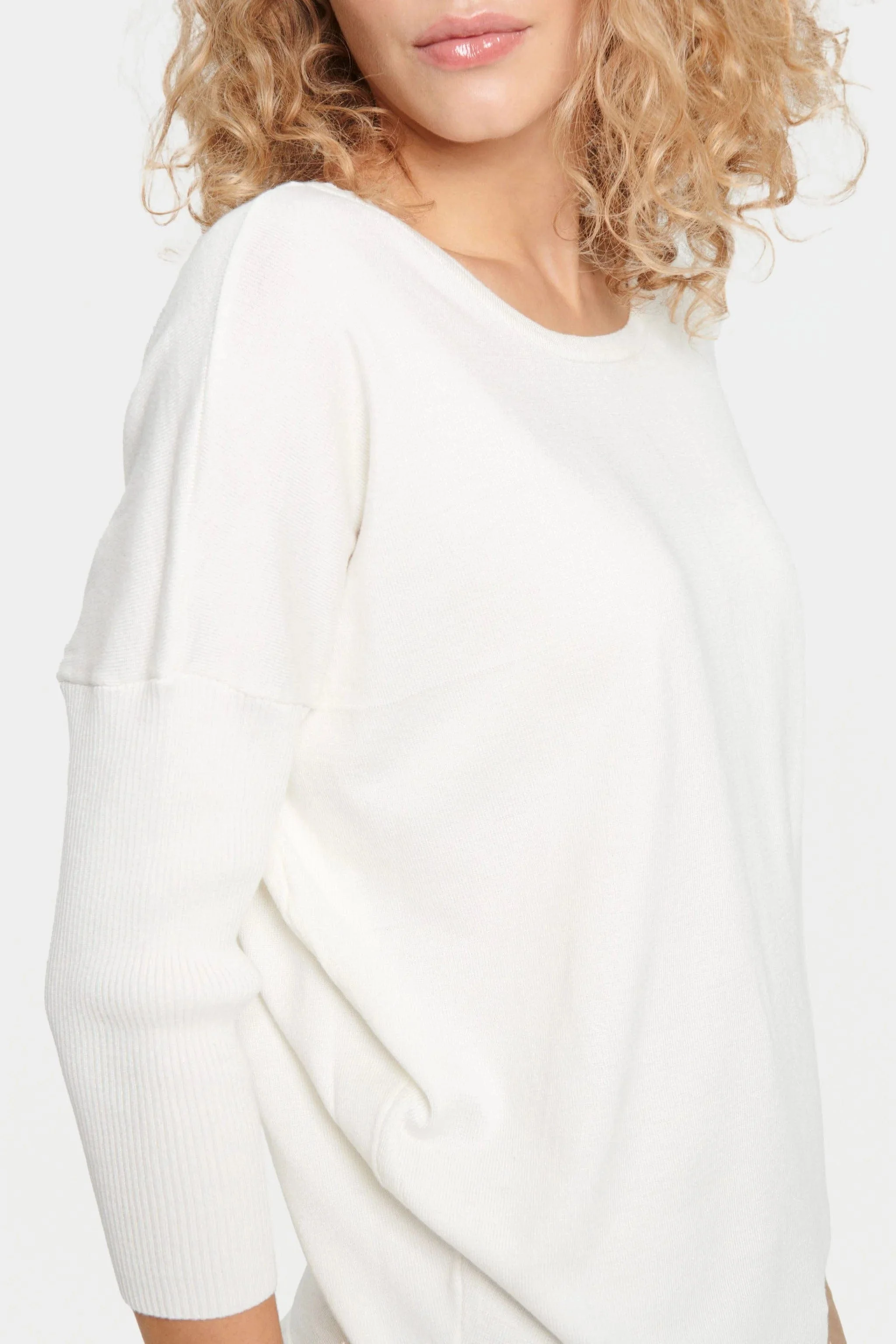 Mila Round Neck Jumper - Ice - Image 6