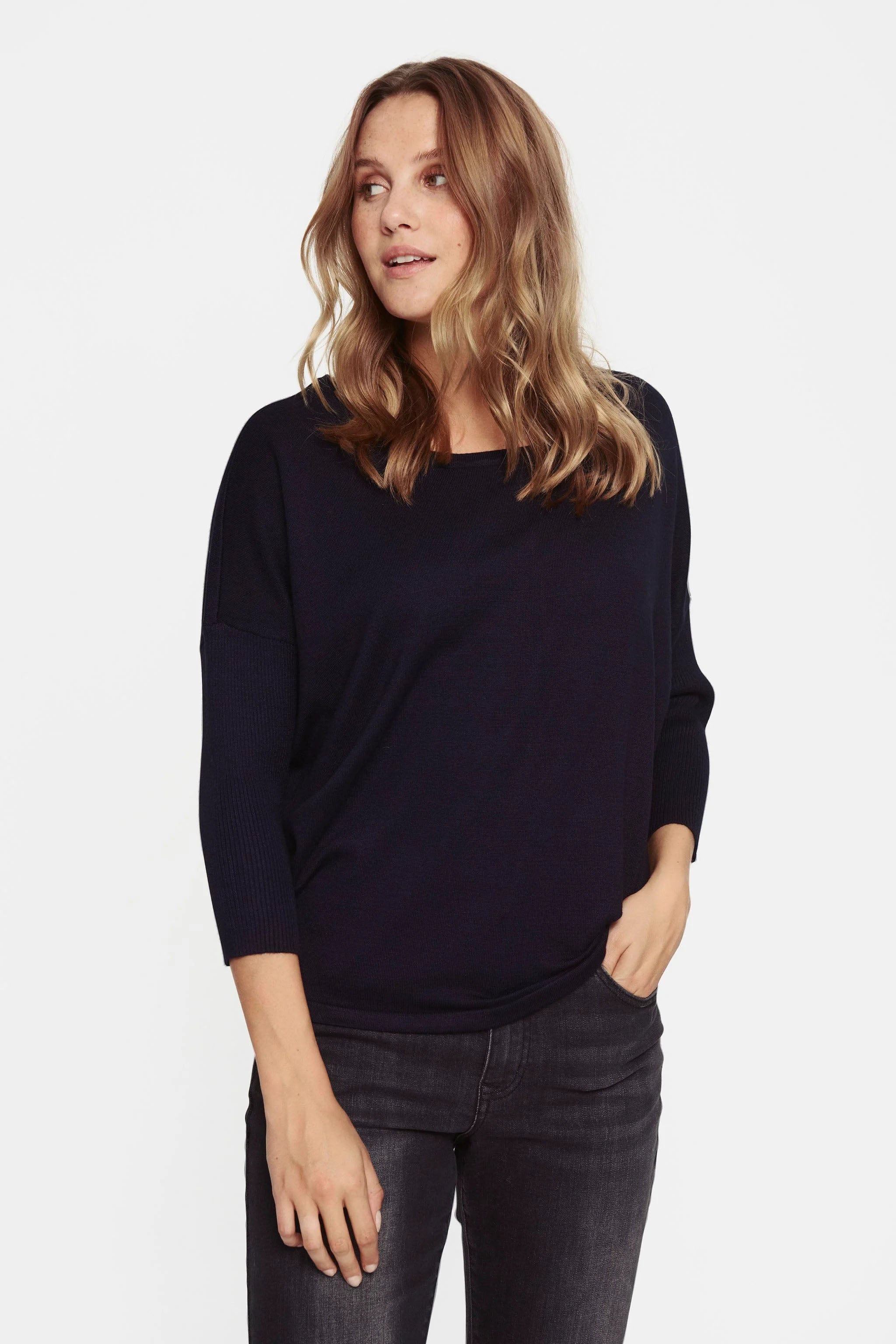 Mila Round Neck Jumper - Night Sky - Image 3