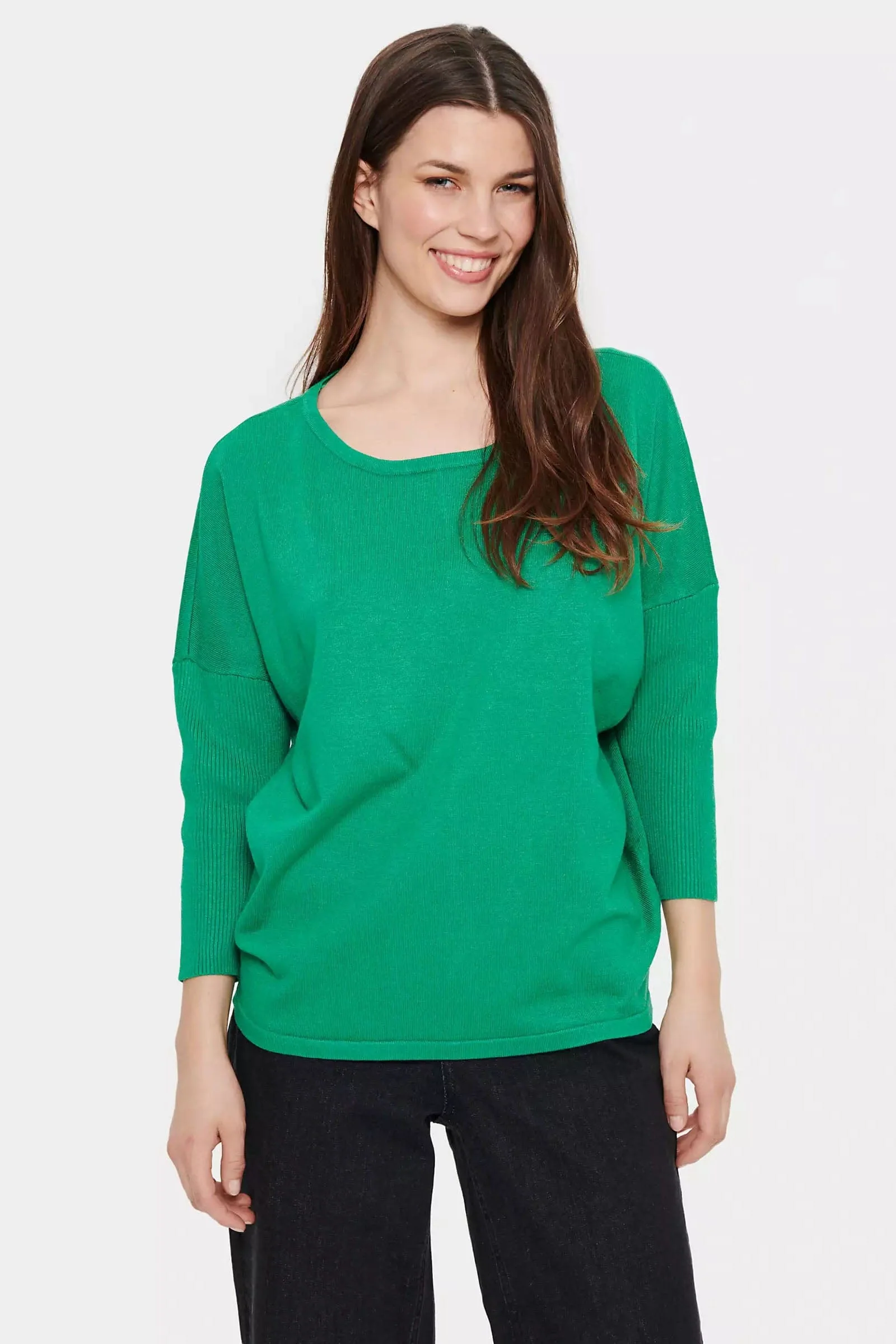 Mila Round Neck Jumper - Verdant Green - Image 3