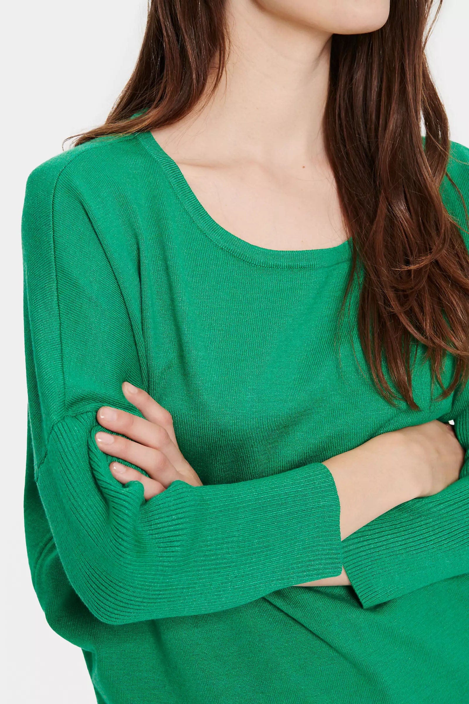 Mila Round Neck Jumper - Verdant Green - Image 5