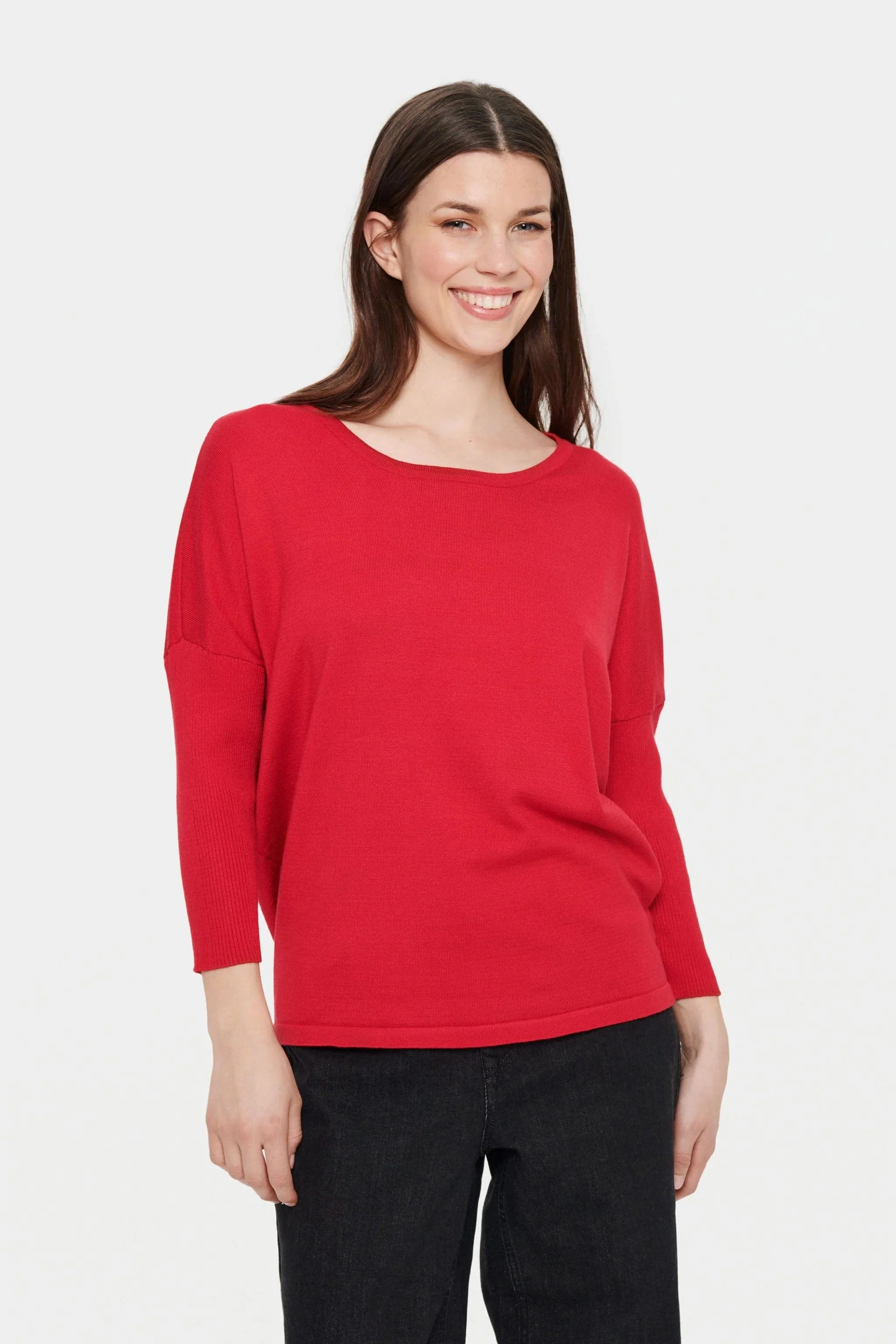 Mila Round Neck Jumper - Winterberry - Image 3