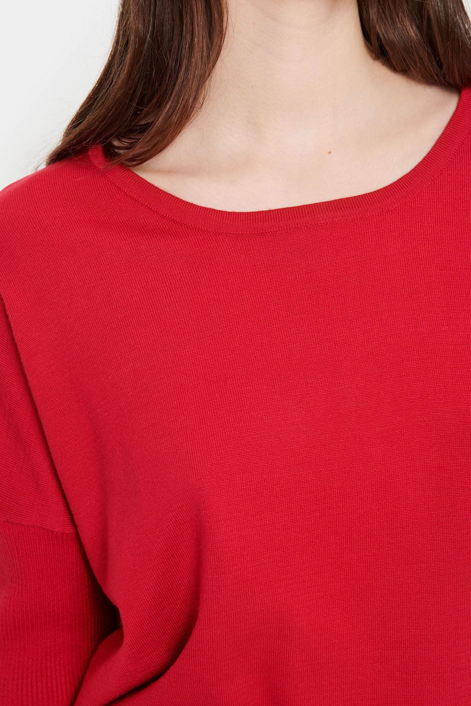 Mila Round Neck Jumper - Winterberry - Image 5