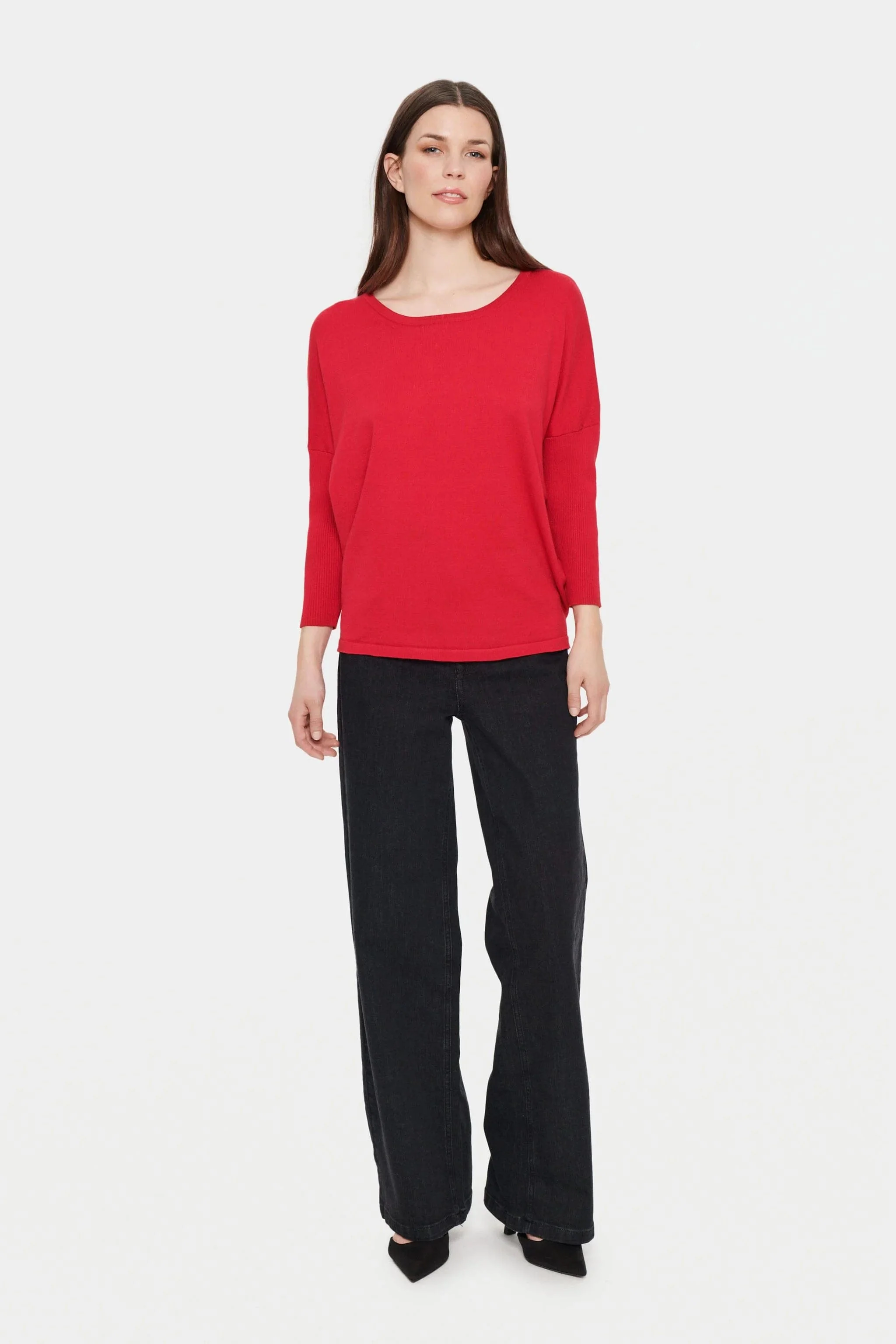 Mila Round Neck Jumper - Winterberry - Image 6